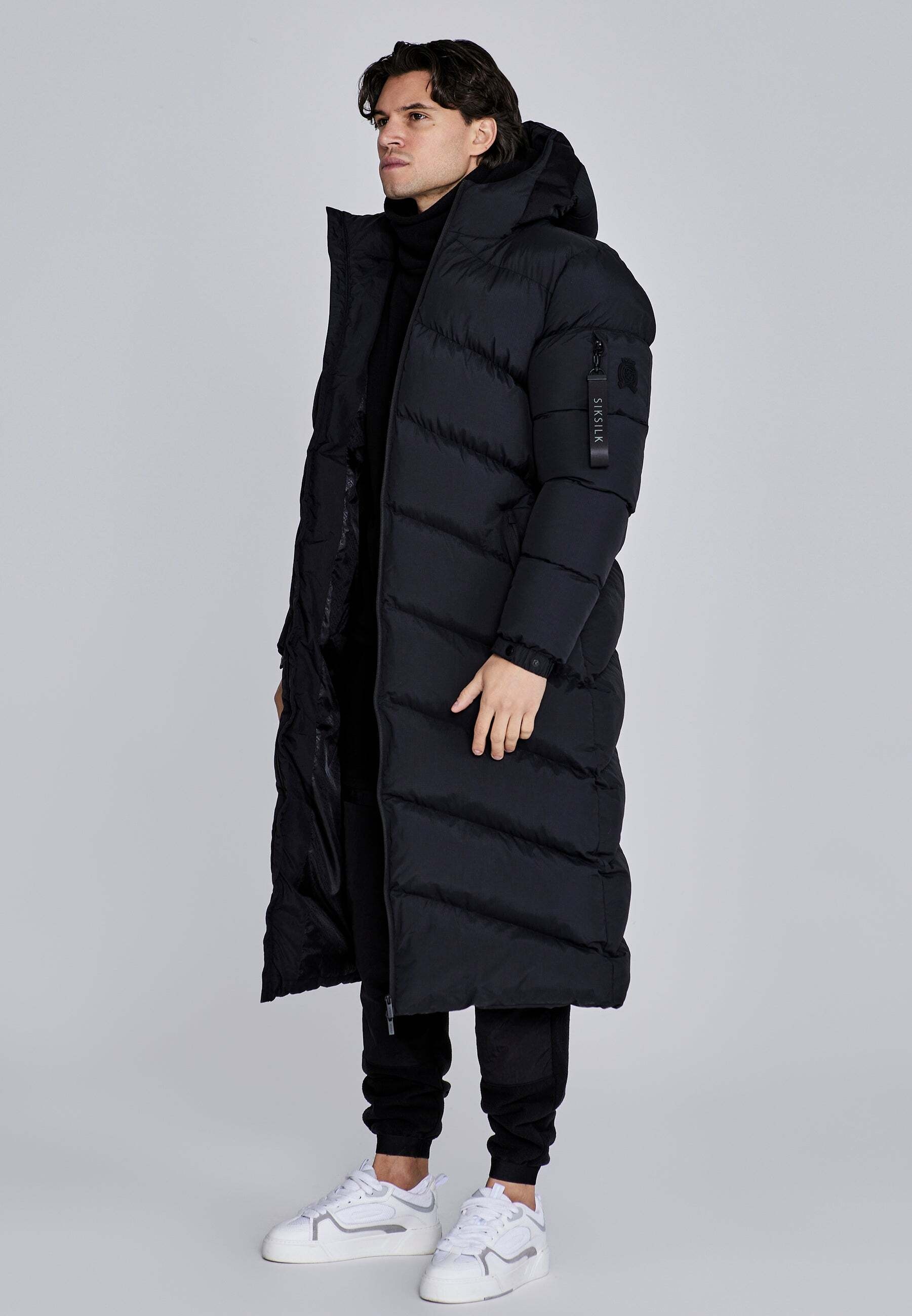 Siksilk Veste d'hiver »Siksilk Wintermantel Longline Puffer«