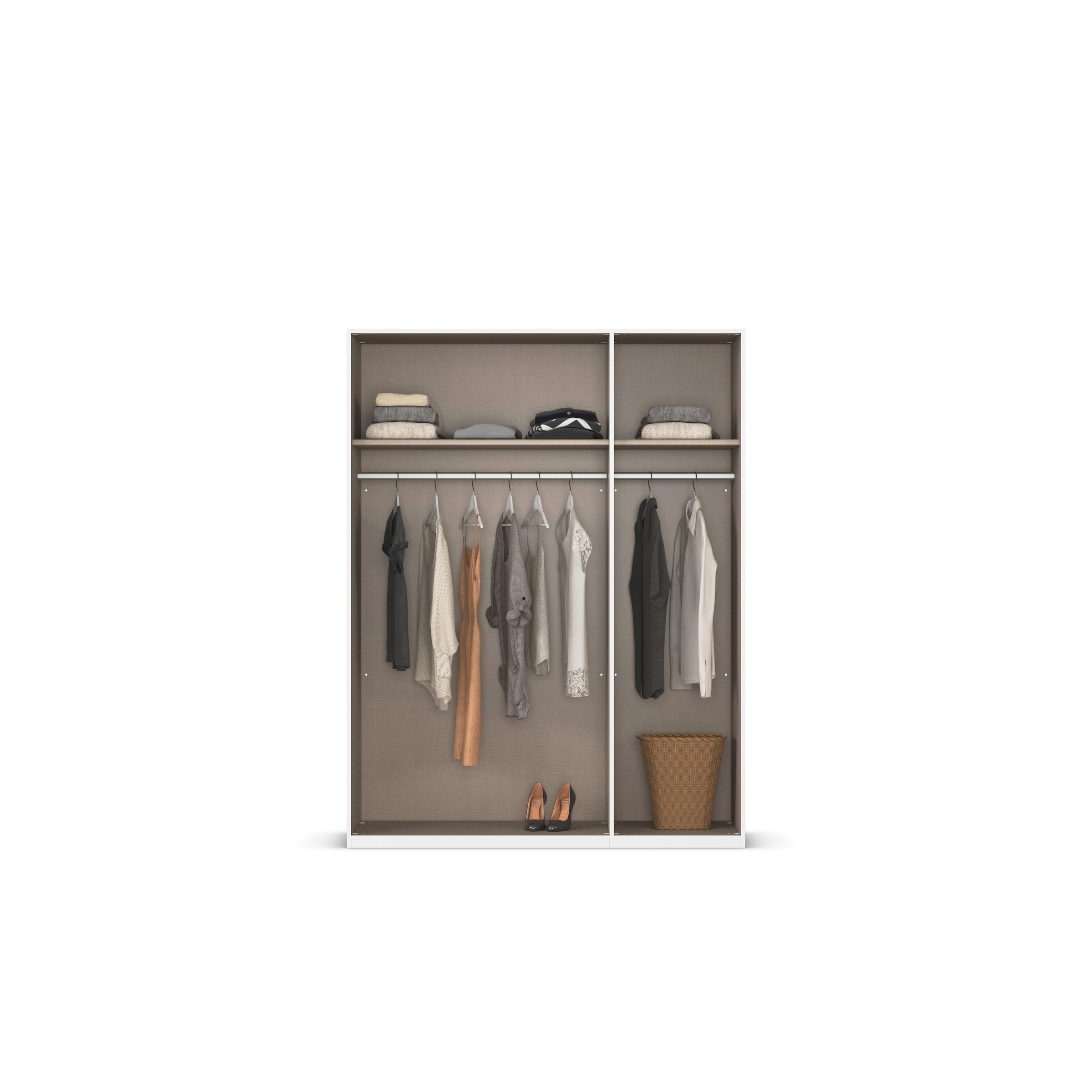 rauch Armoire à portes battantes »Kleiderschrank Schrank Garderobe Schlafzimmerschrank EVELYN« Disponible en 2 hauteurs 197 ou 210 cm, fonction SOFT-CLOSE incluse,  au style élégant, beaucoup de rangement 3 largeurs et 2 hauteurs MADE IN GERMANY