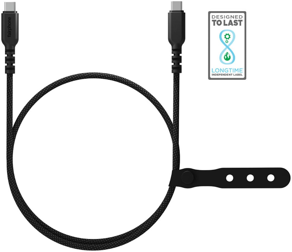 Fairphone Câble pour smartphone »USB-C 3.2 Long Life Lade- und Datenkabel (20 Gb/s) 1 m« 100 cm