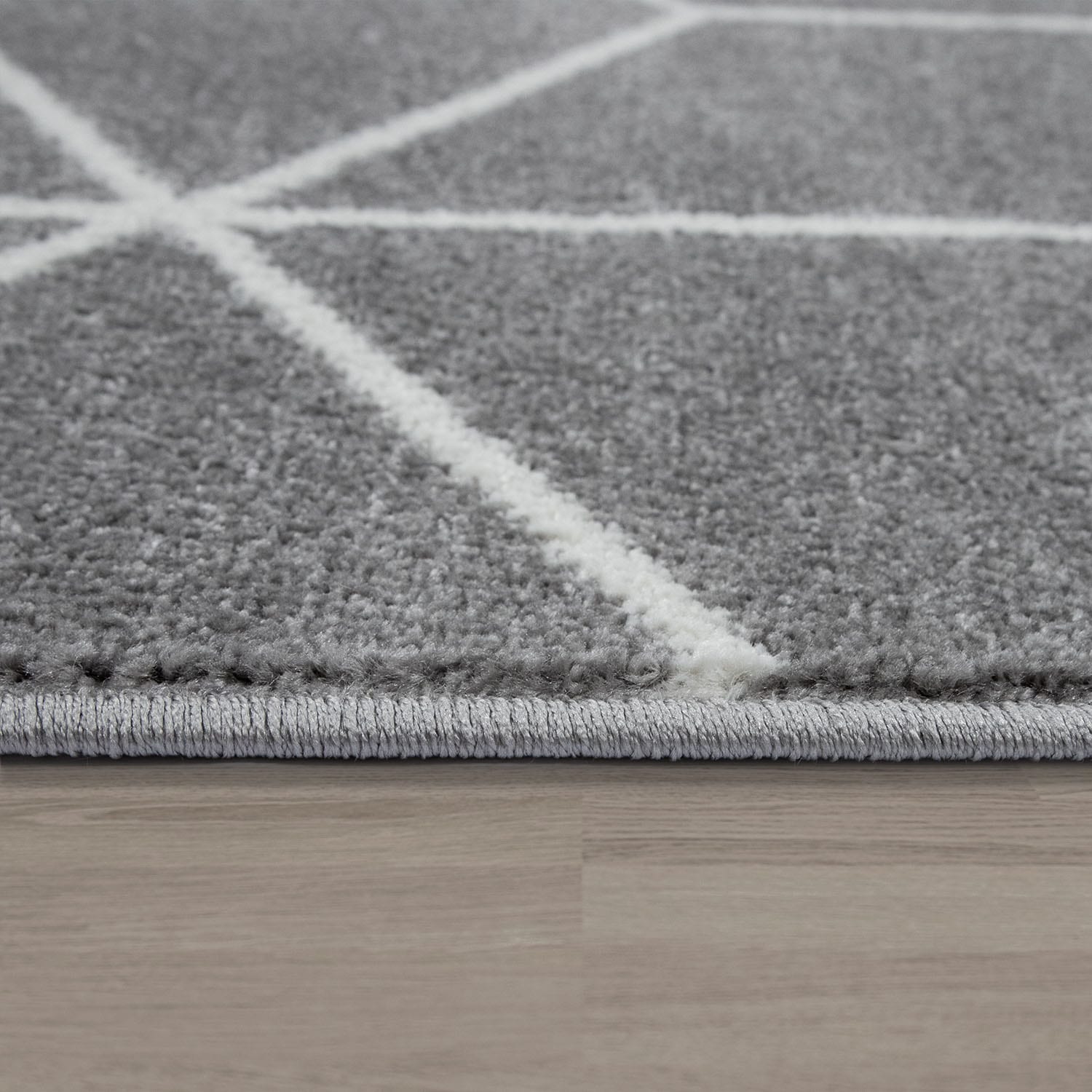 Paco Home Teppich »Stella 402« rechteckig 16 mm Höhe Kurzflor, Scandi Design, geometrisches Muster