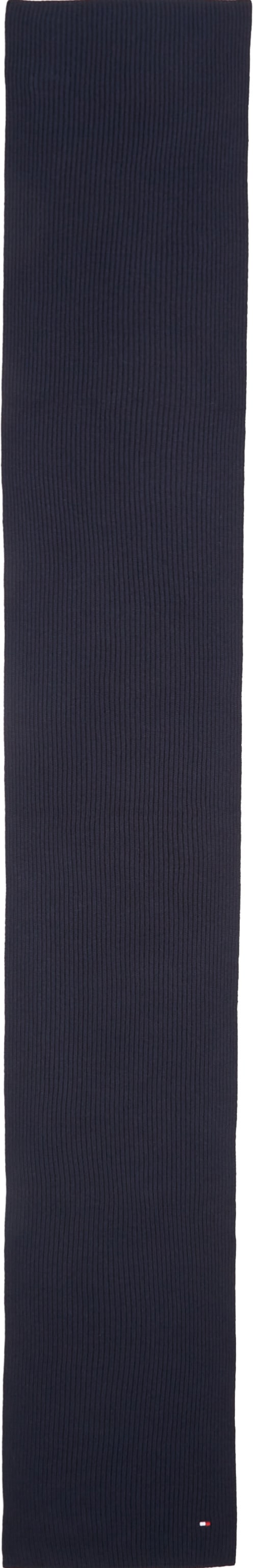 Tommy Hilfiger Écharpe tricotée »TH FLAG PIMA COTTON CASH SCARF« avec broderie logo, avec une part de cachemire Unisexe