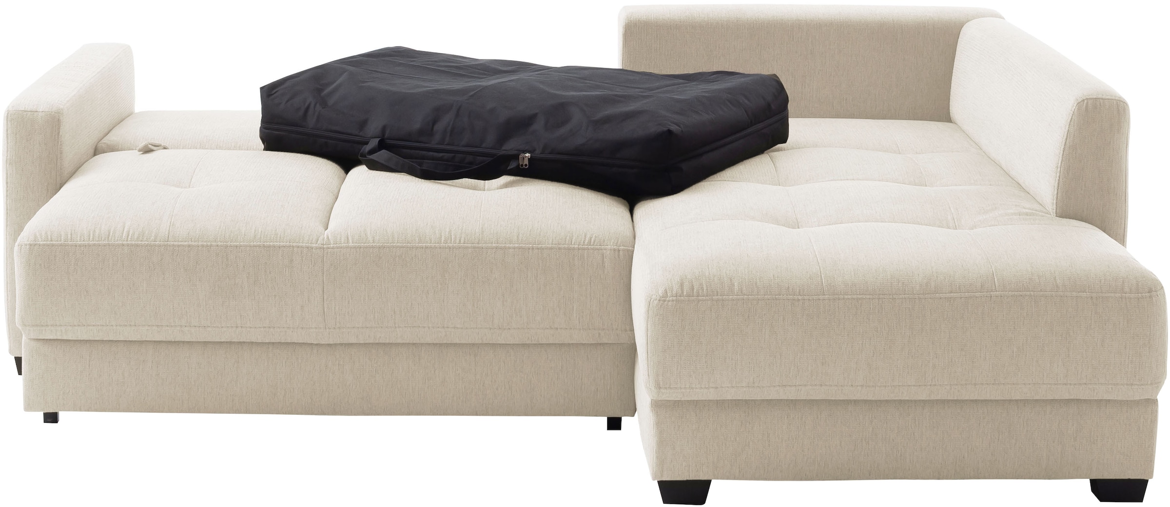 Mr. Couch Canapé d'angle »Pierre, L-Form mit BoxSpring« Mit Boxpring-Taschenfederkern