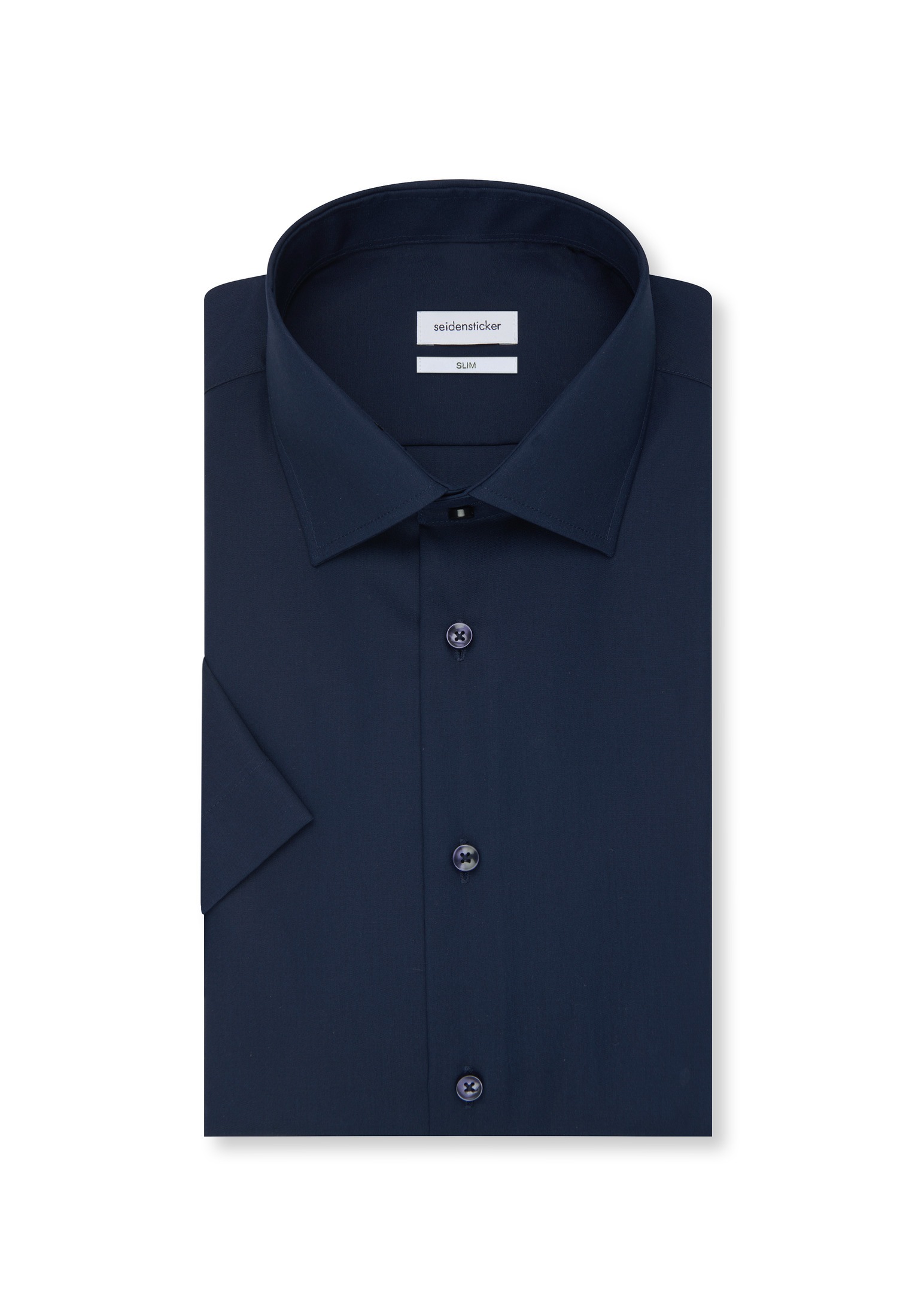 seidensticker Chemise d'affaires »Schwarze Rose« Slim col Kent 1/2 uni