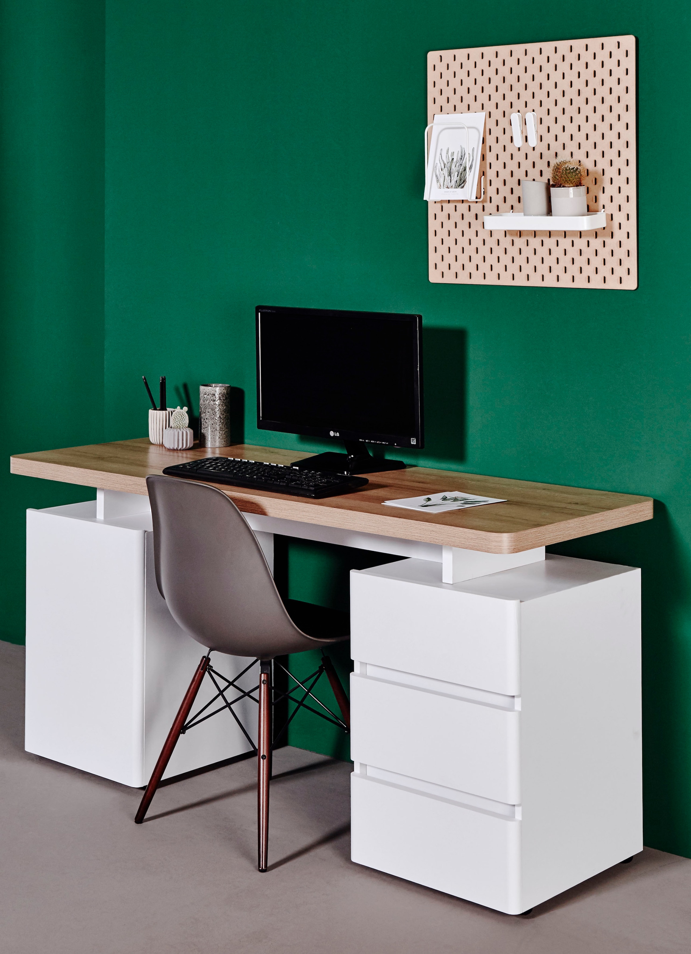 Jahnke Schreibtisch »CU-LIBRE C 250« wechselseitig montierbar