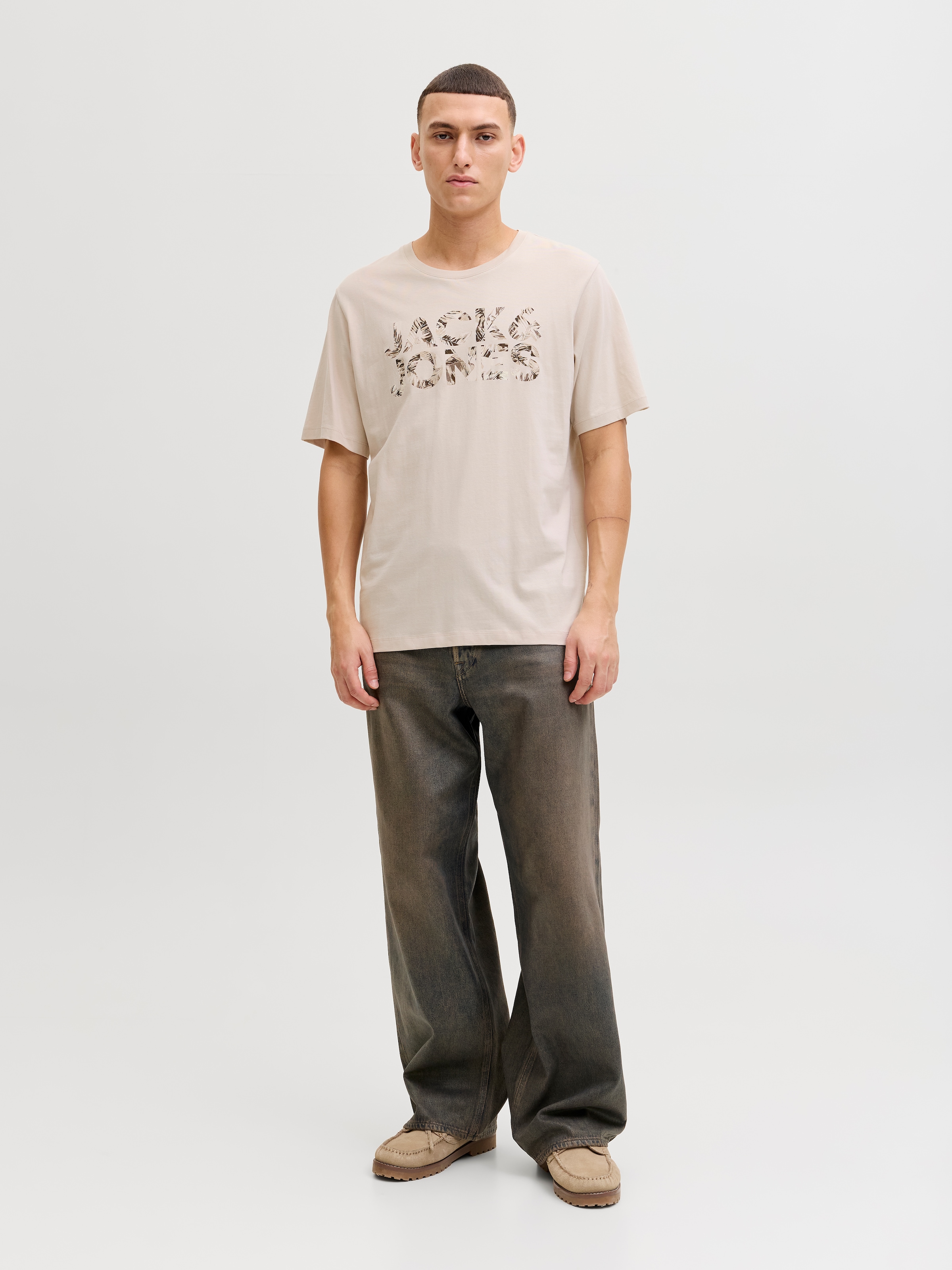 Jack & Jones Kurzarmshirt »JJEJEFF LOGO TEE SS SN« mit Logoprint