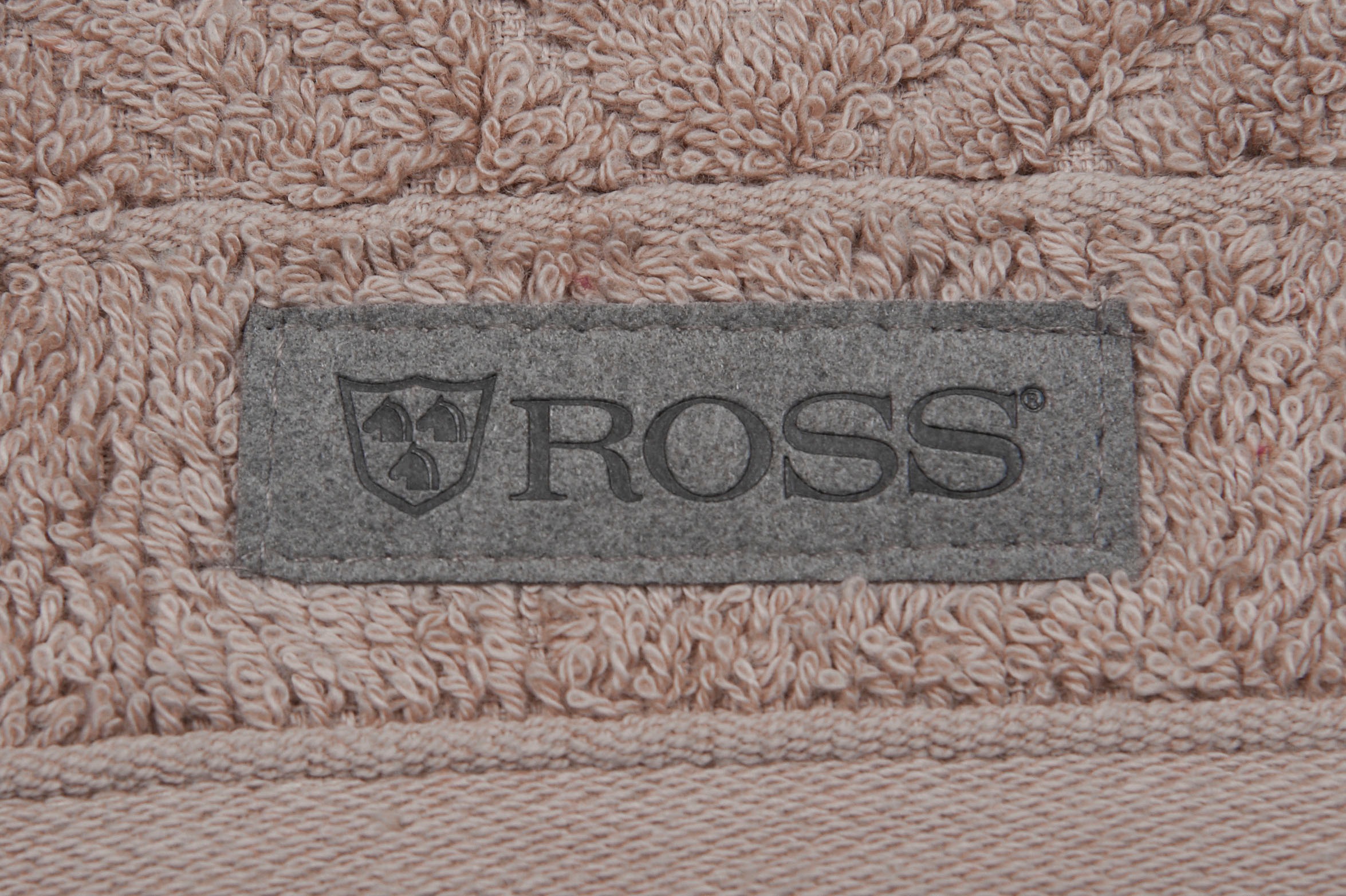 ROSS Gästehandtuch »Smart« Uni-Rippe mit Velourslabel