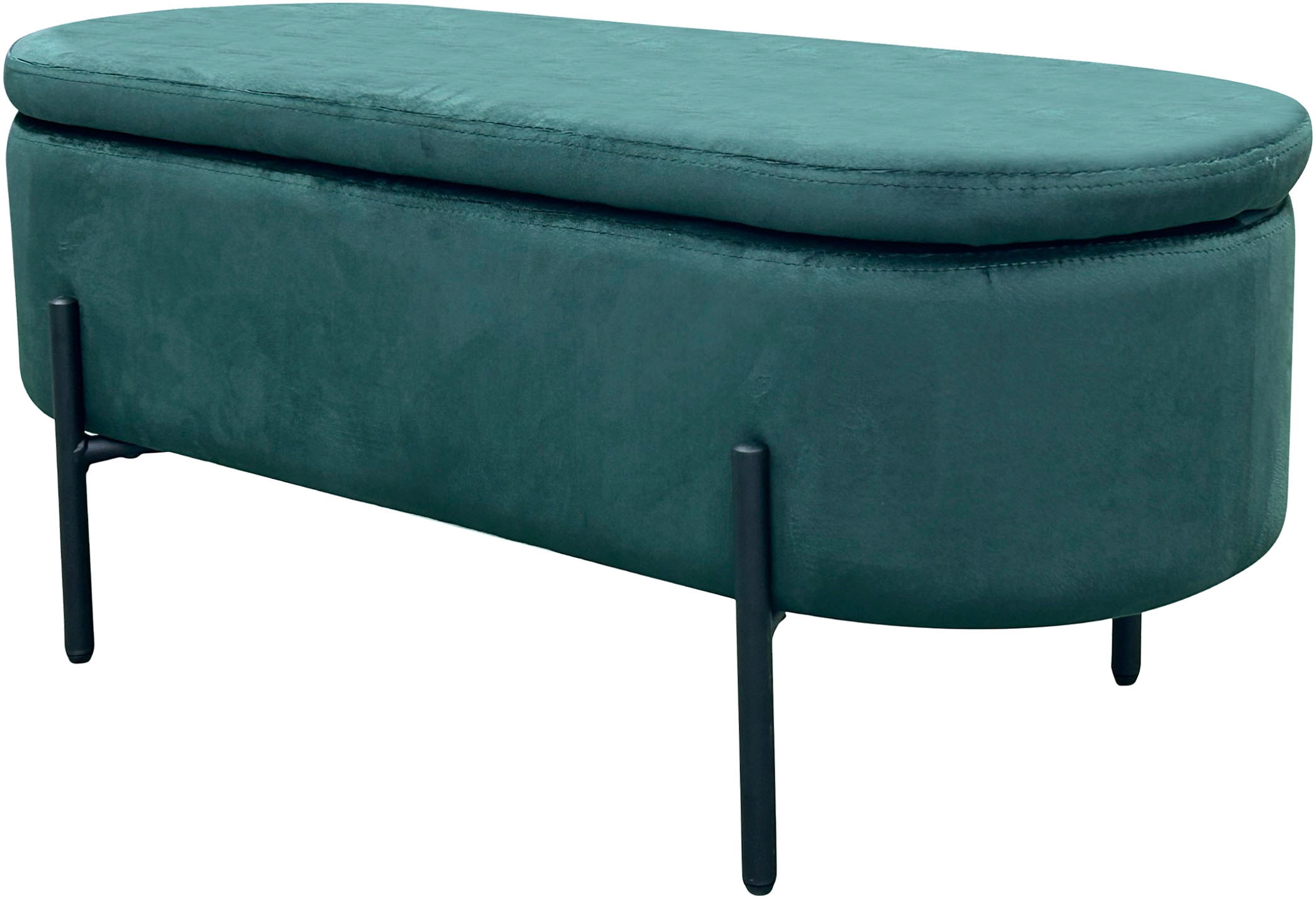 byLIVING Sitzbank »NOVA« Samt, mit Stauraum/Truhe, Innenmass Truhe 26,5 x 83cm, Höhe: 19 cm