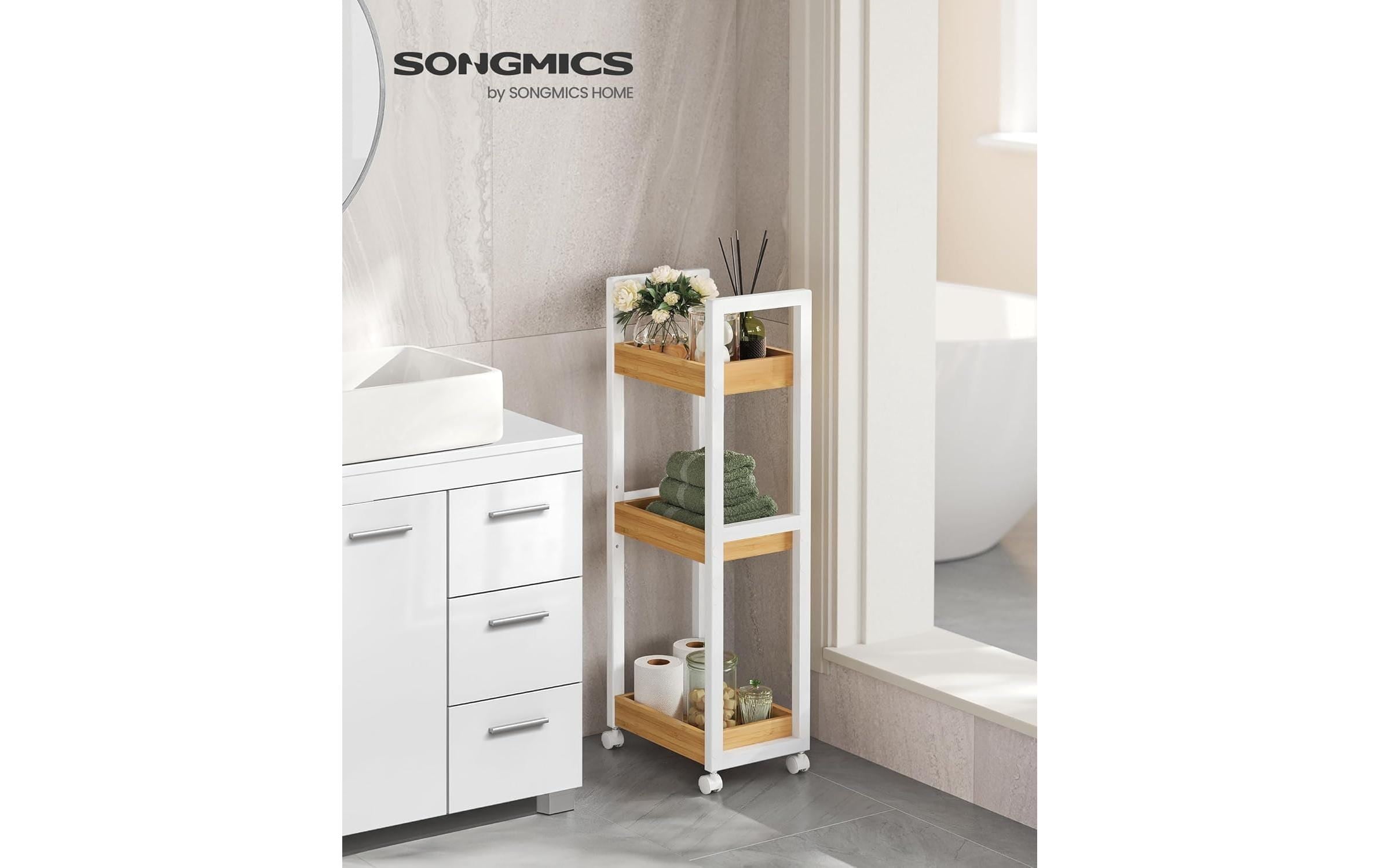 SONGMICS Regal »mit 3 Ebenen 30 x 20 x 80 cm«