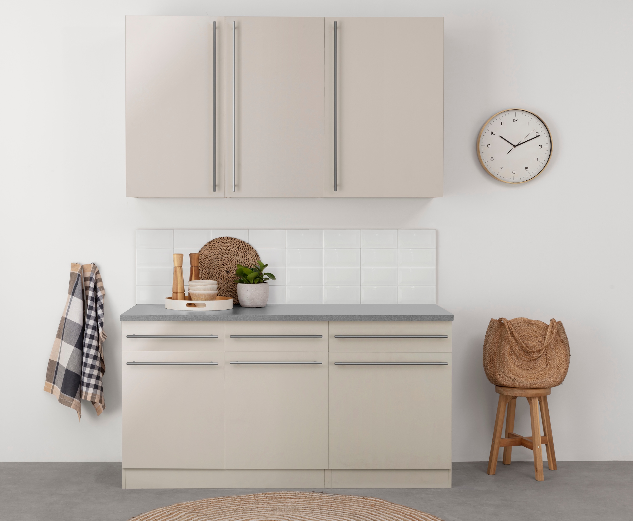 wiho Küchen Pantryküche »Chicago« ohne E-Geräte, Breite 160 cm