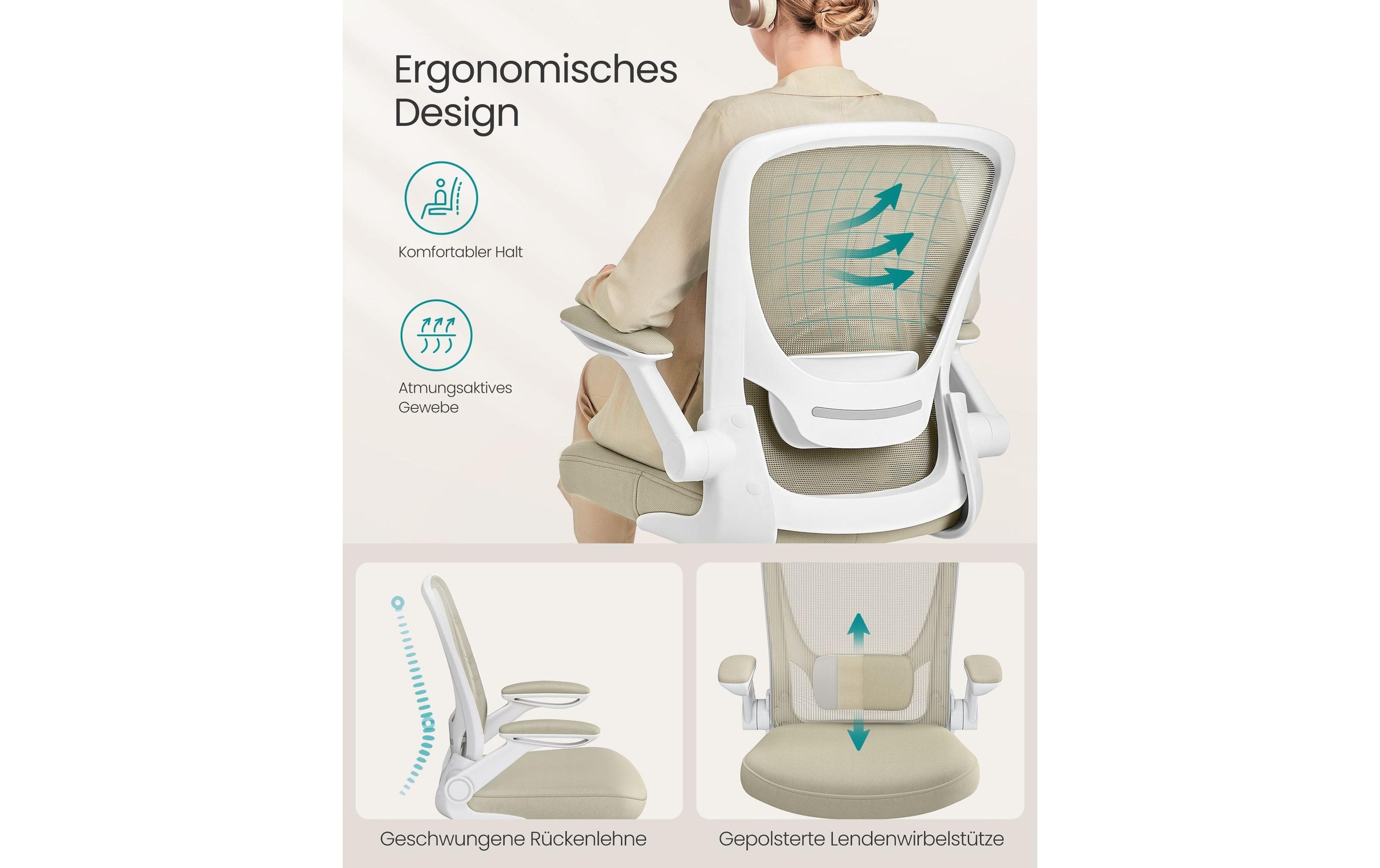 SONGMICS Chaise de bureau »höhenverstellbar« ()