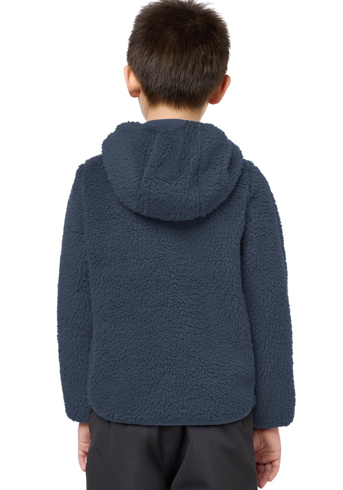 Jack Wolfskin Veste polaire »ICE CURL HOOD JACKET K« mit Kapuze Übergangsjacke mit Kapuze, mit Brusttasche mit Reissverschluss
