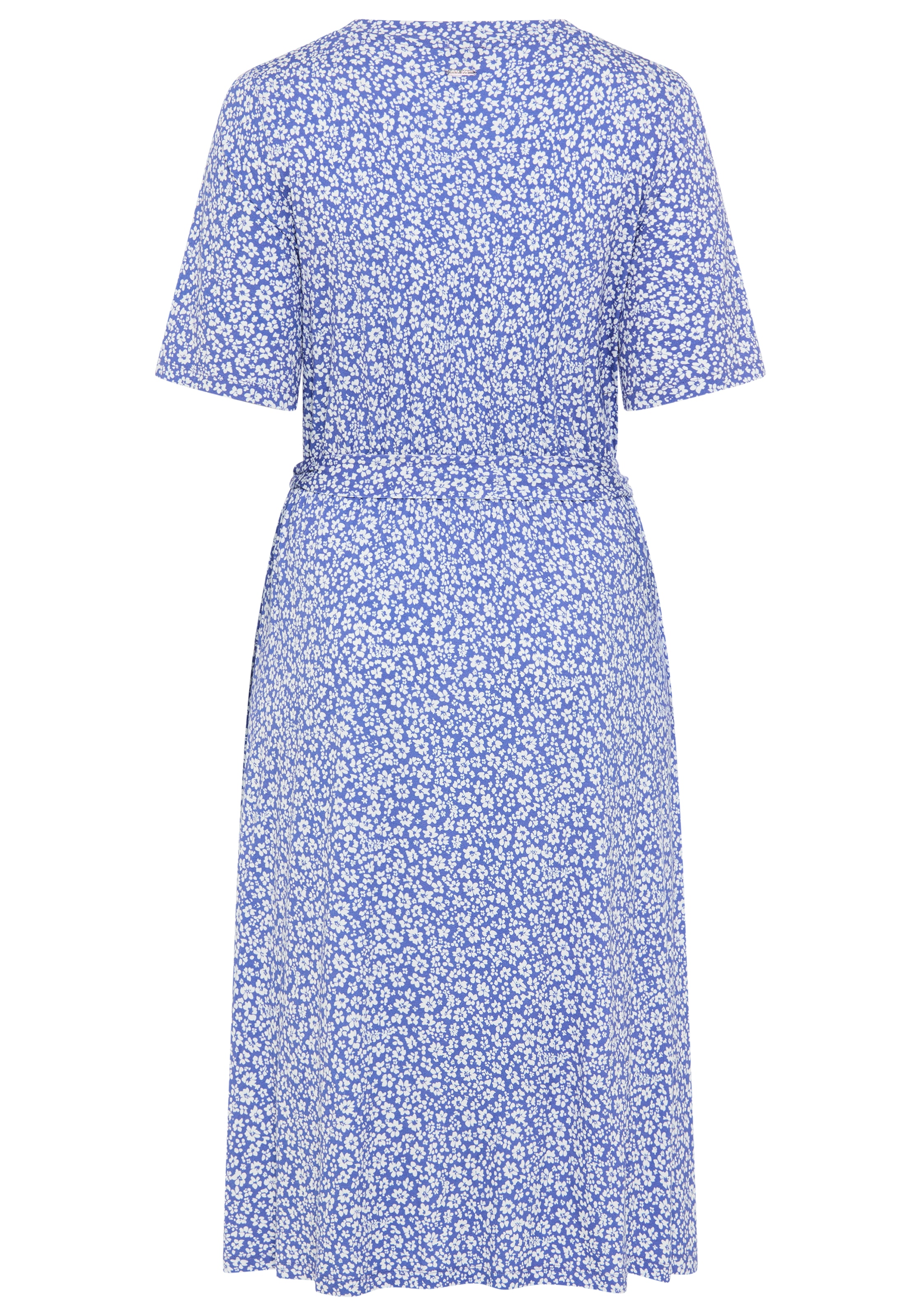 Laura Scott CURVE Midikleid Eingrifftaschen in geblümter Optik