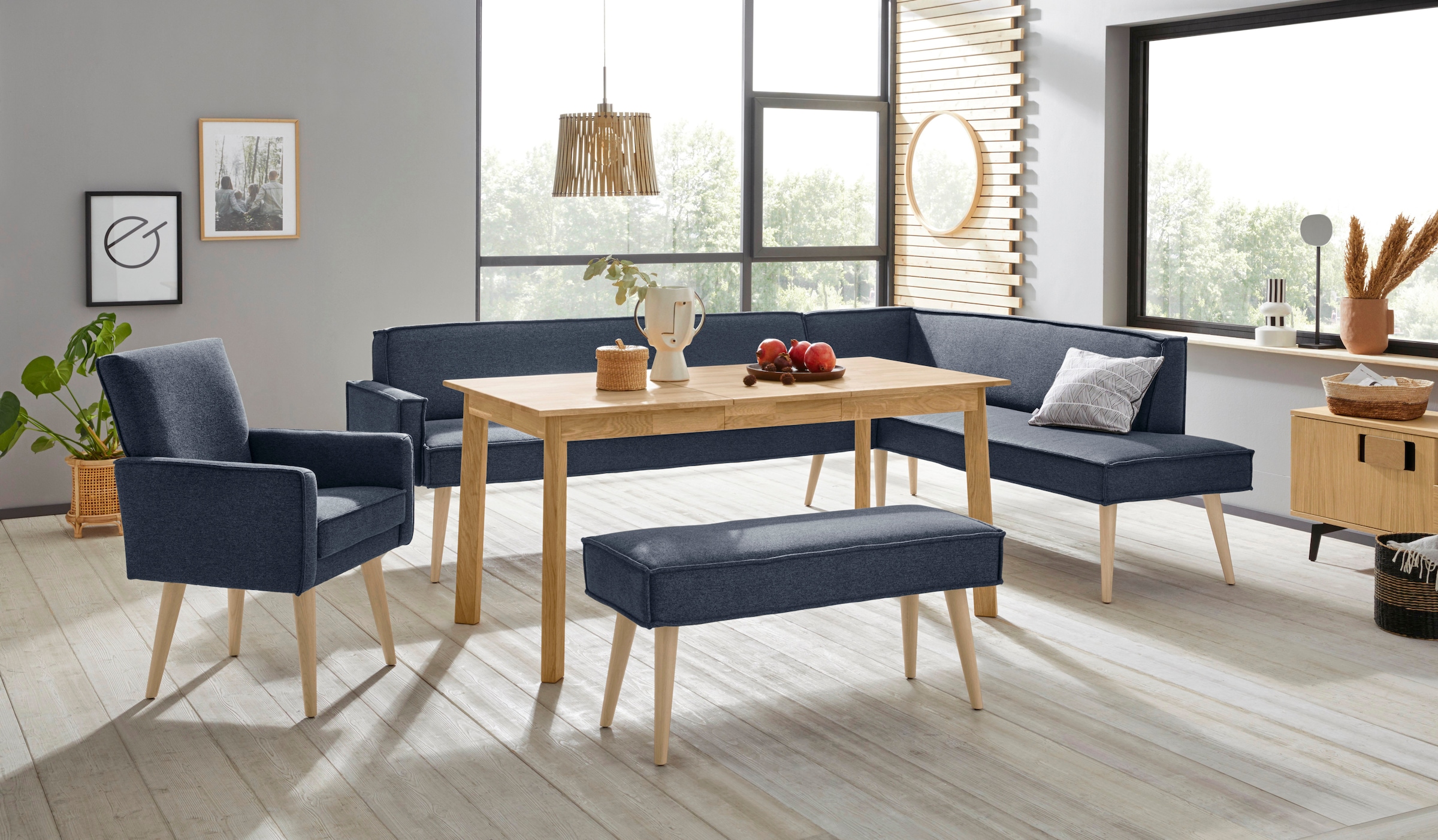 exxpo - sofa fashion Eckbank »Lungo« Frei im Raum stellbar