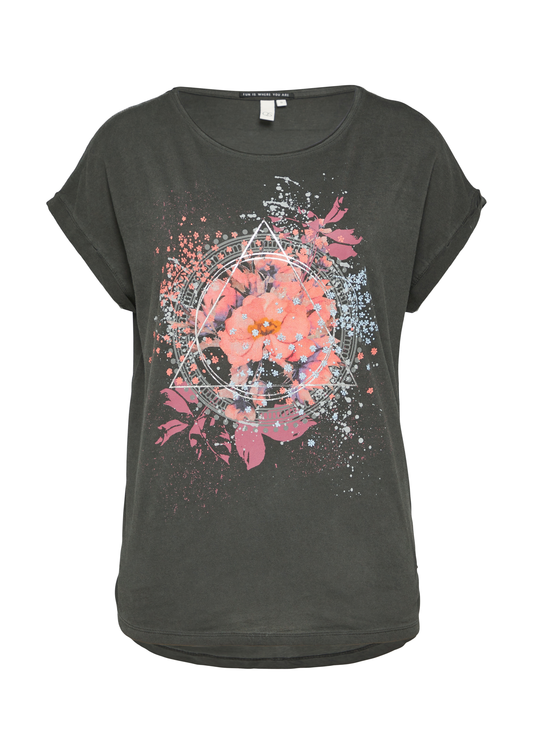 QS T-shirt mit Frontprint