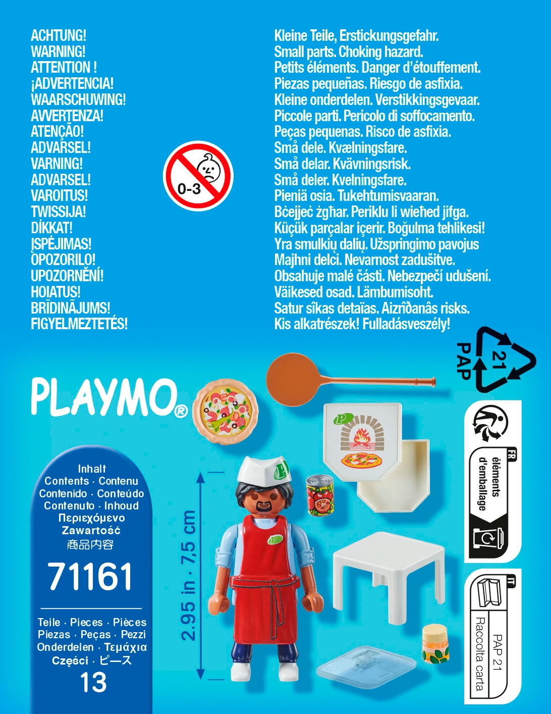 Playmobil® Konstruktions-Spielset »Pizzabäcker (71161), Special Plus« Made in Europe