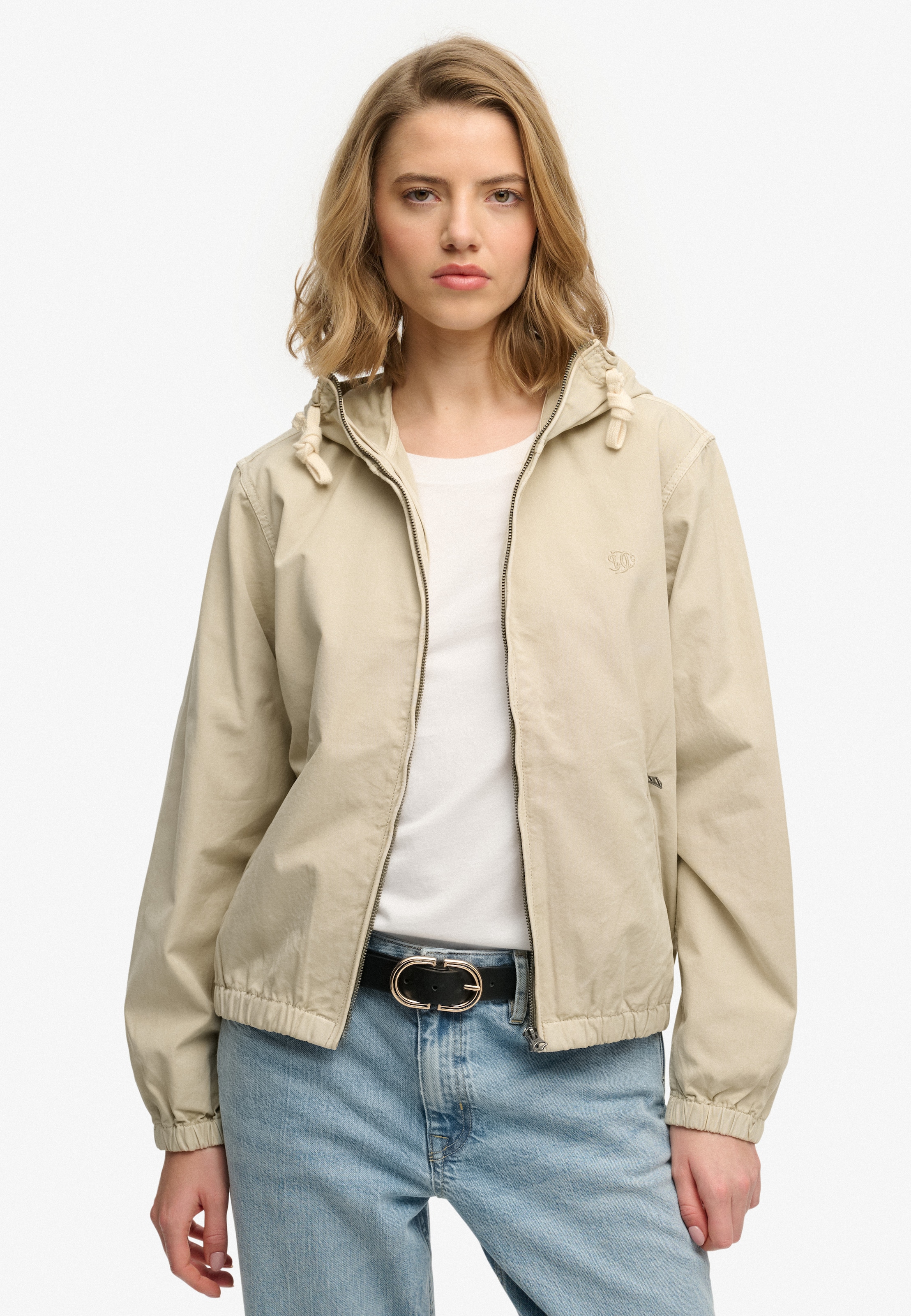 Superdry Parka »HOODED WASHED TWILL JKT« mit Kapuze