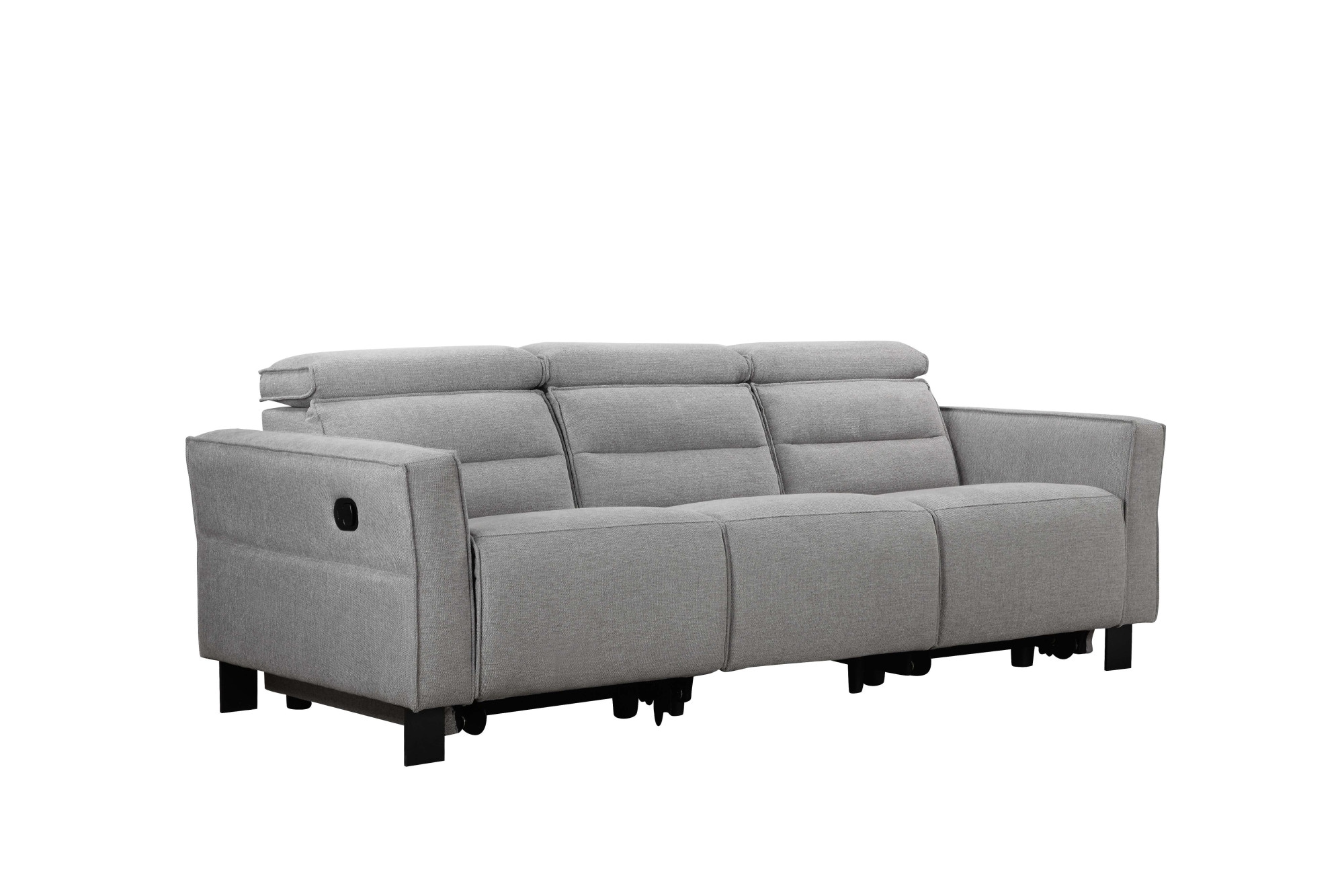 GOODproduct 3-Sitzer »Carpari Webstoff, 224 cm, man./elektr. Relaxfunktion« (USB A/C), sowie Kopfteilverstellung