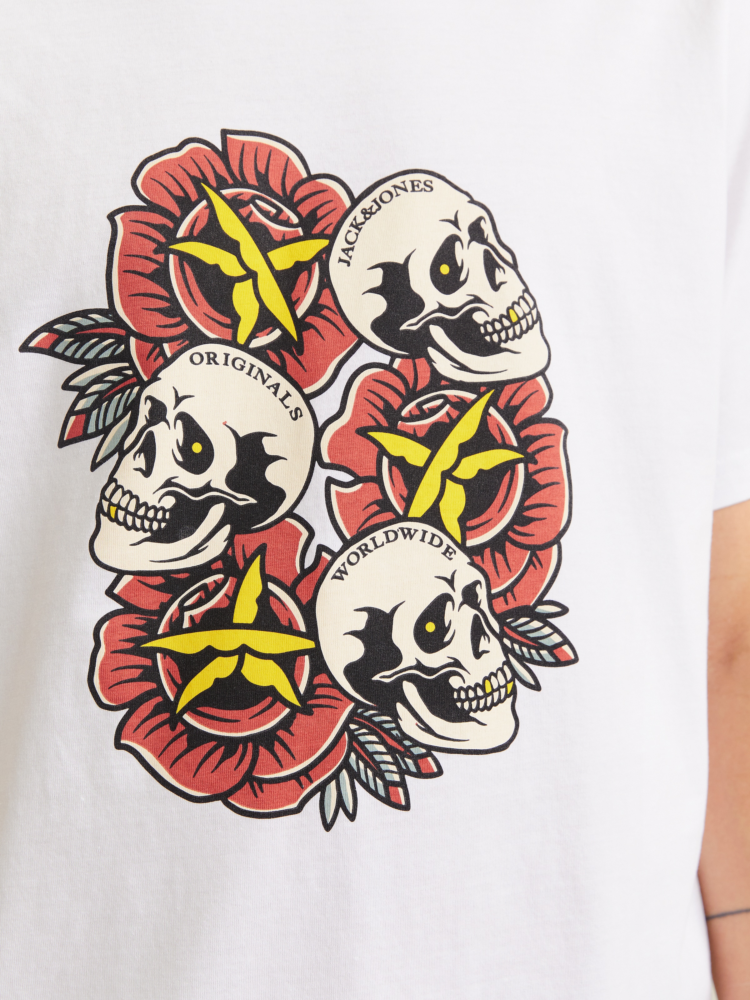 Jack & Jones T-Shirt »JORANATOMY SKULL TEE SS CREW NECK LN«