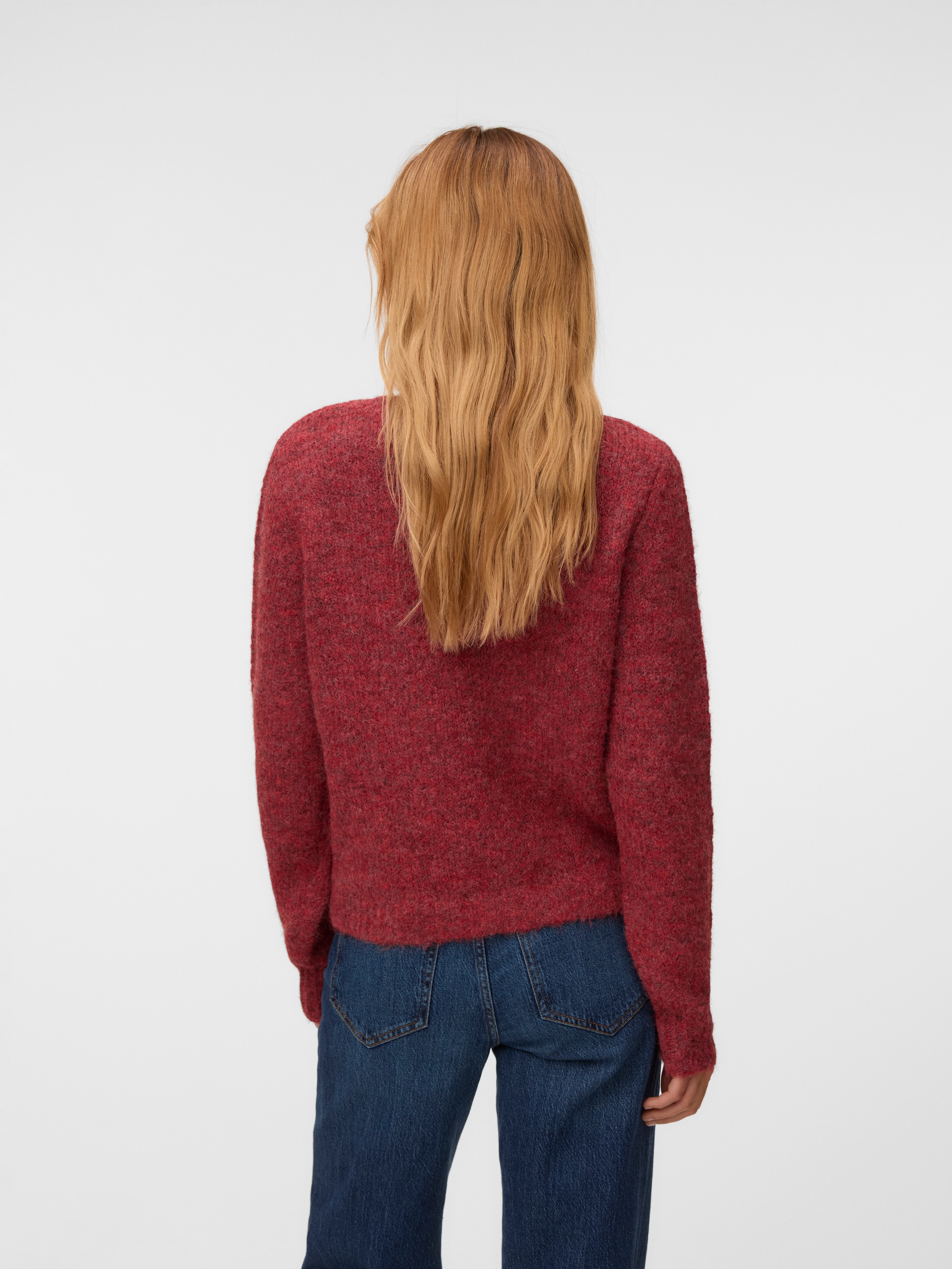 Vero Moda 1100000002199 »VMNOVAH LS O-NECK PULLOVER GA NOOS« mélange de matériaux, coupe régulière