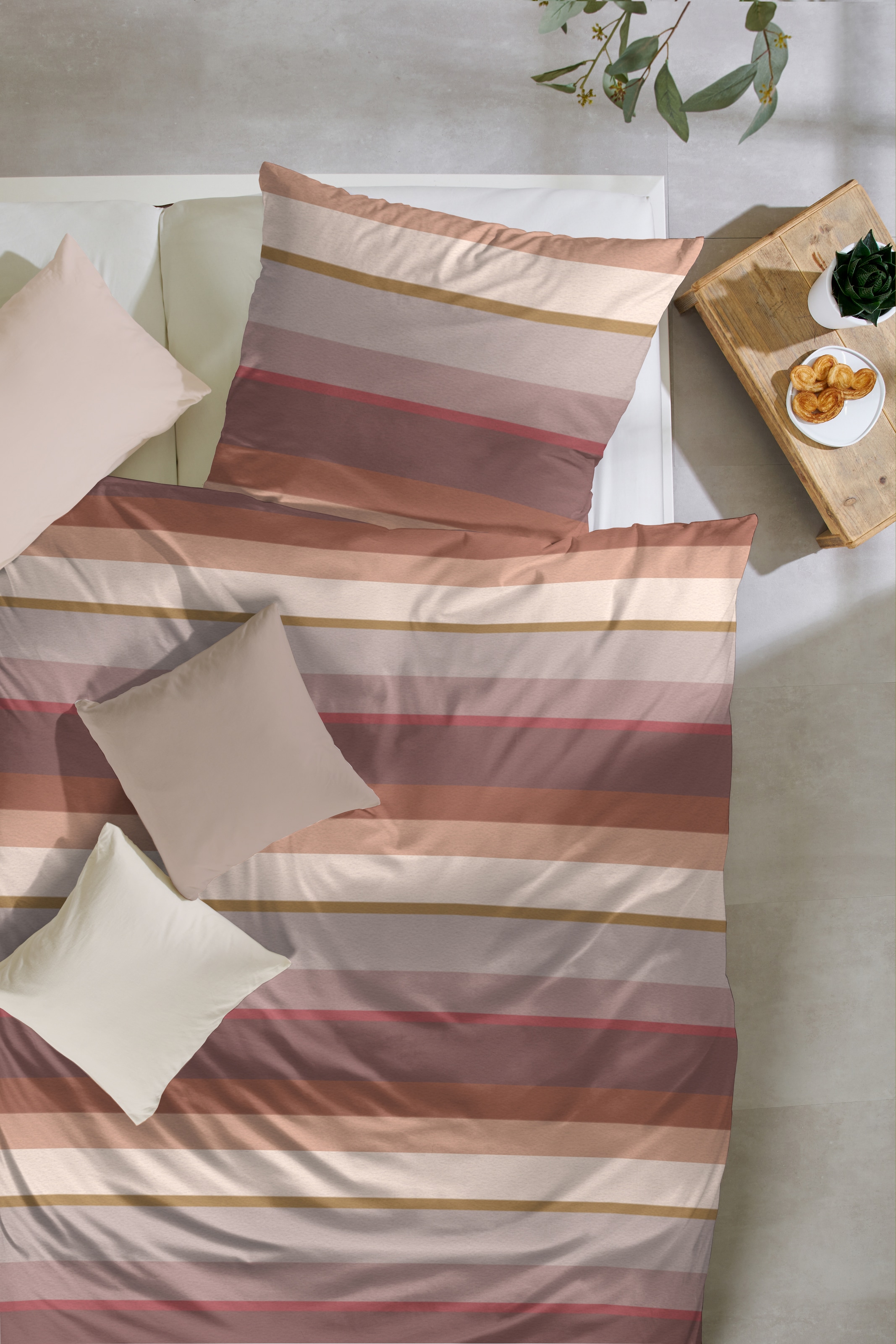 Primera Linge de lit »Feinbiber-Bettwäsche« 2 cuis doux comme du velours et naturellement en pur coton
