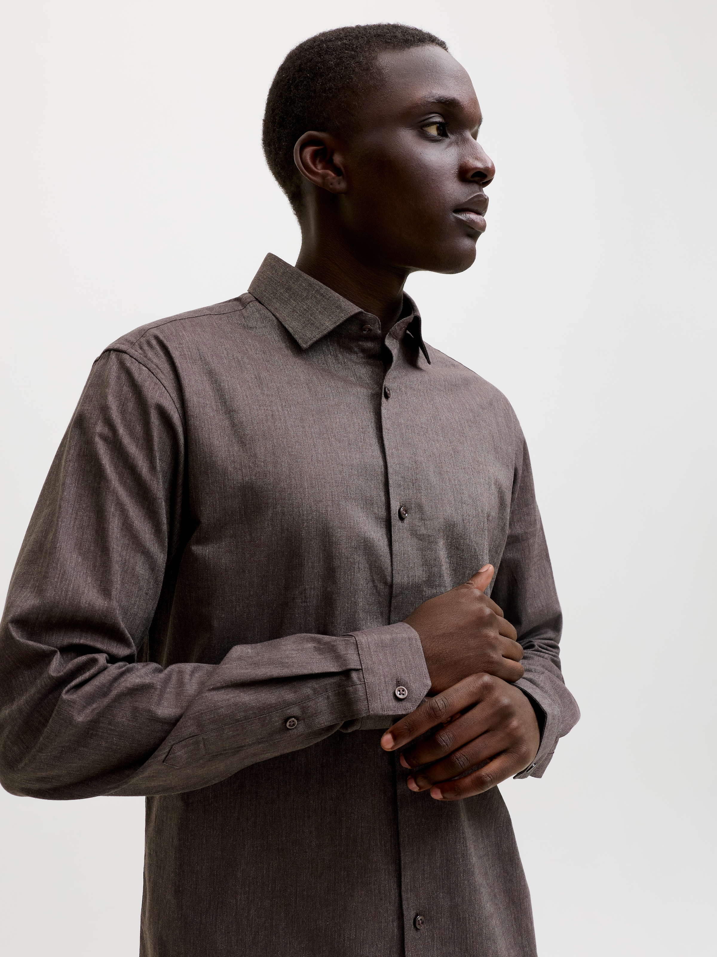Jack & Jones Langarmhemd »JPRBLAPARKER HEATHER L/S SHIRT STYD« Baumwolle, slim fit