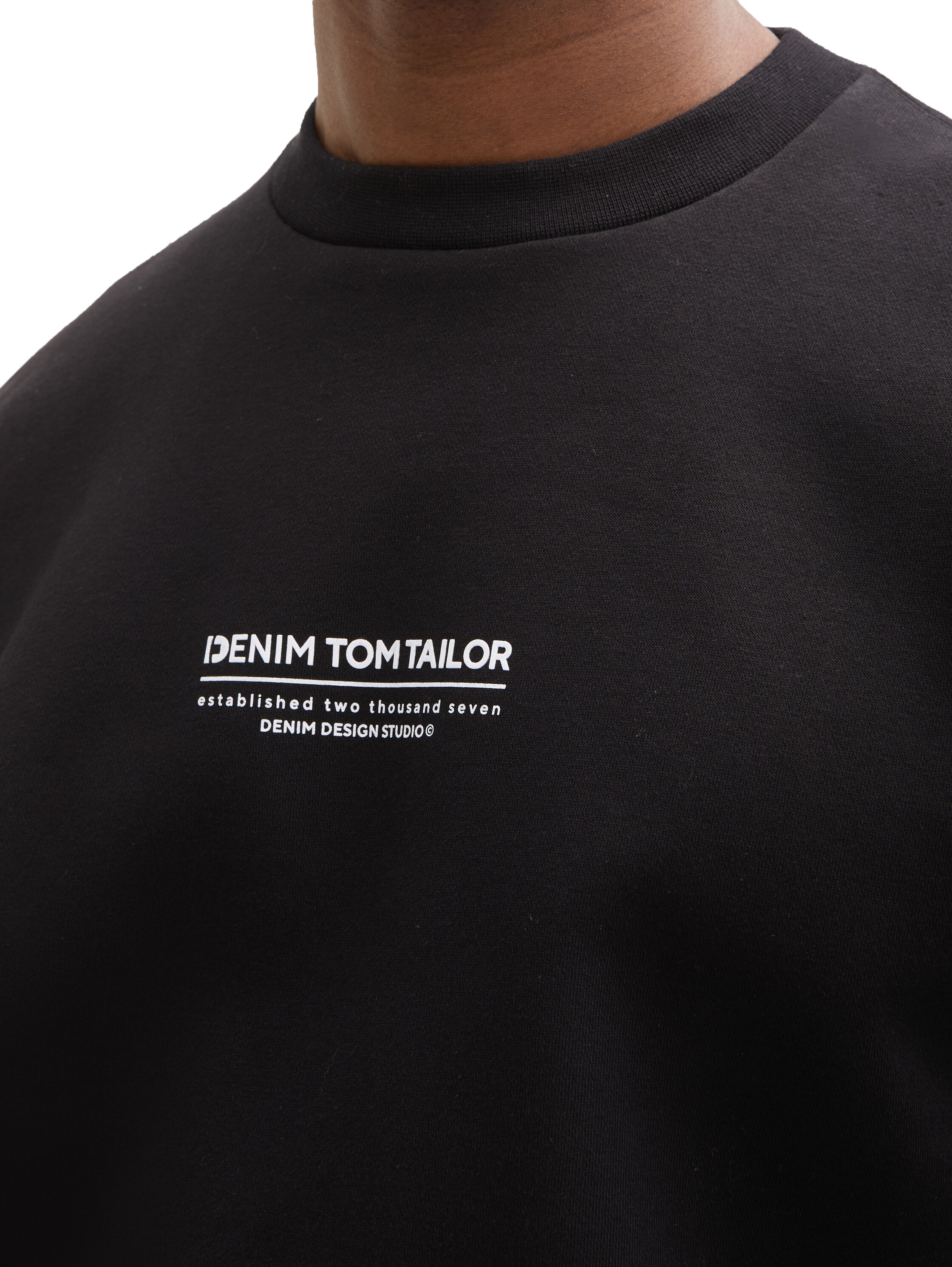 TOM TAILOR Denim Sweatshirt , mit Logo Print
