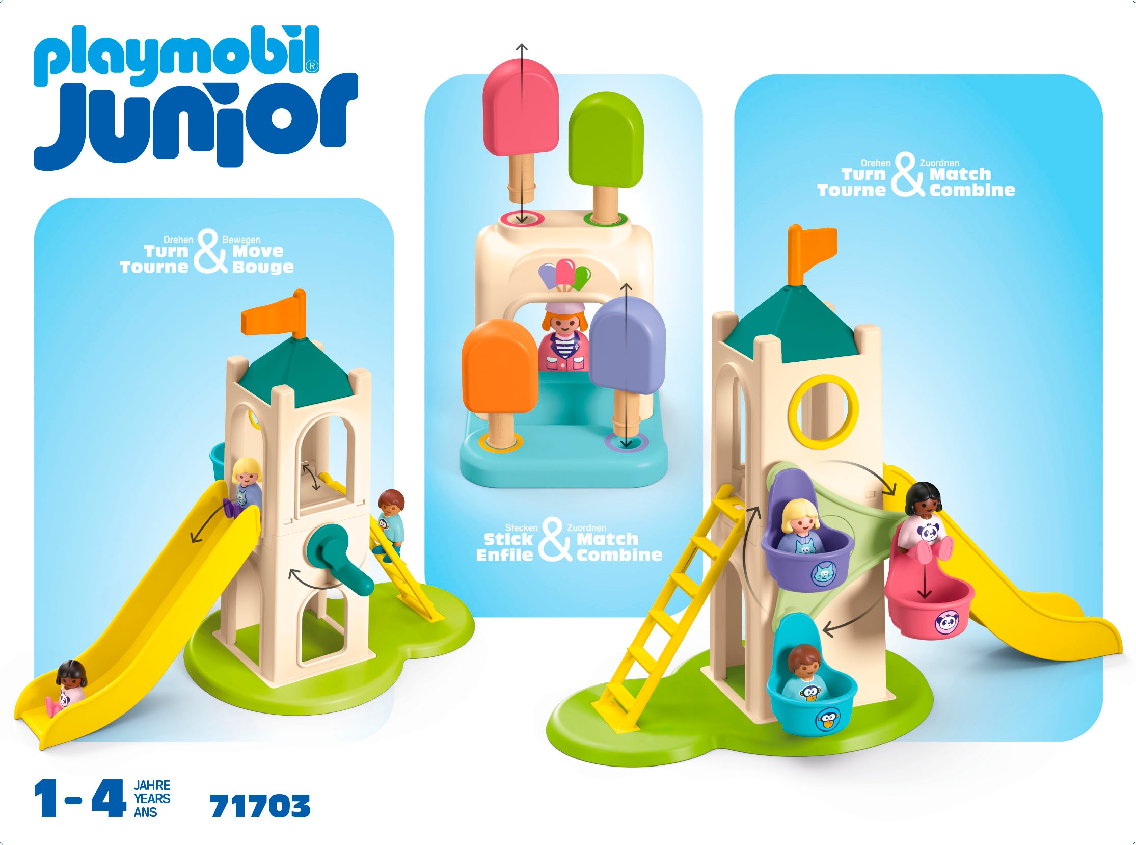 Playmobil® Jeu de construction »Erlebnisturm mit Eisstand (71703), JUNIOR« Made in Europe