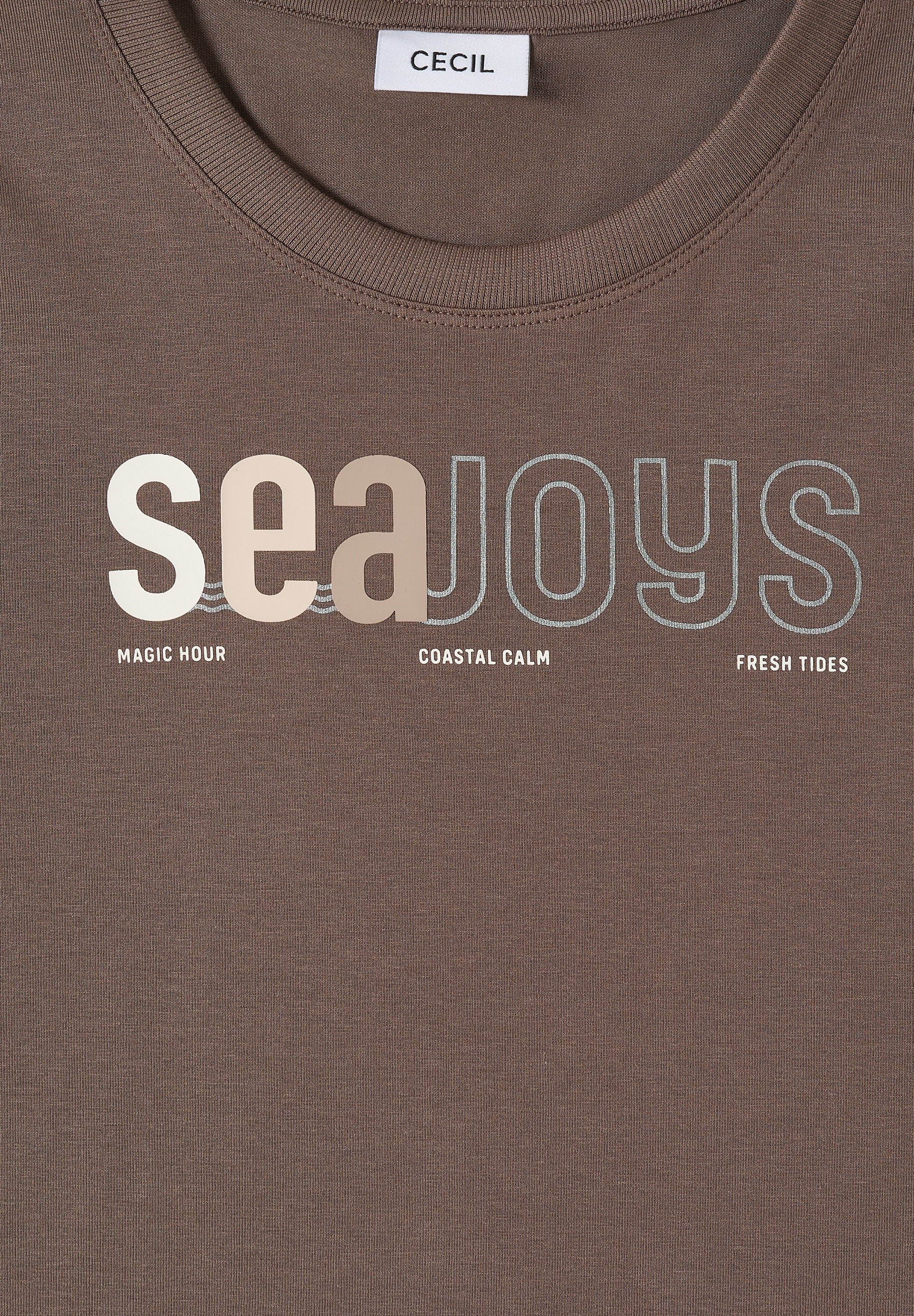 Cecil T-shirt à manches 3/4 mit Frontprint