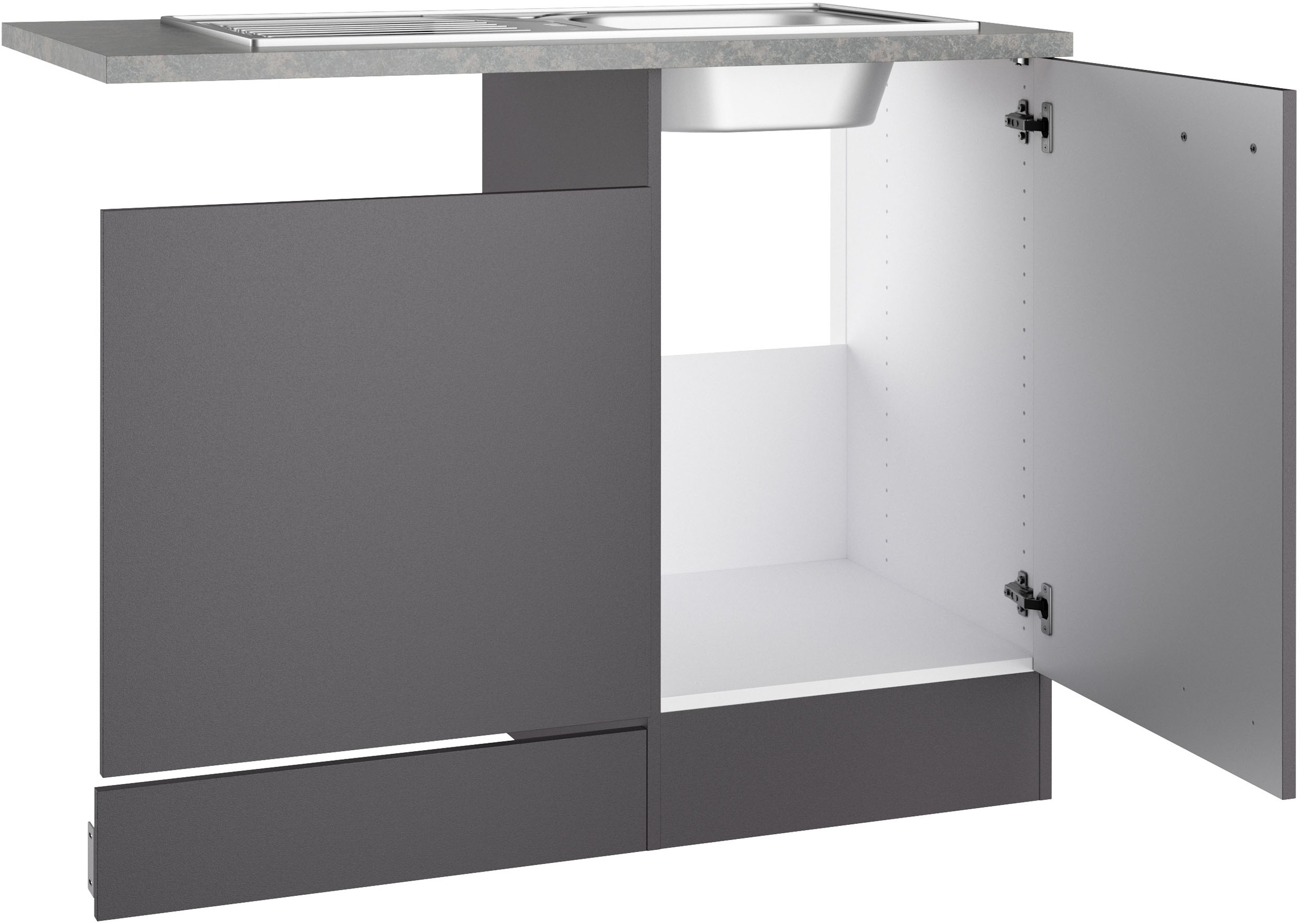 OPTIFIT Spülenschrank »OPTImulti« Breite 110 cm, mit 1 Tür u. Blende f. Geschirrspüler, Einbauspüle