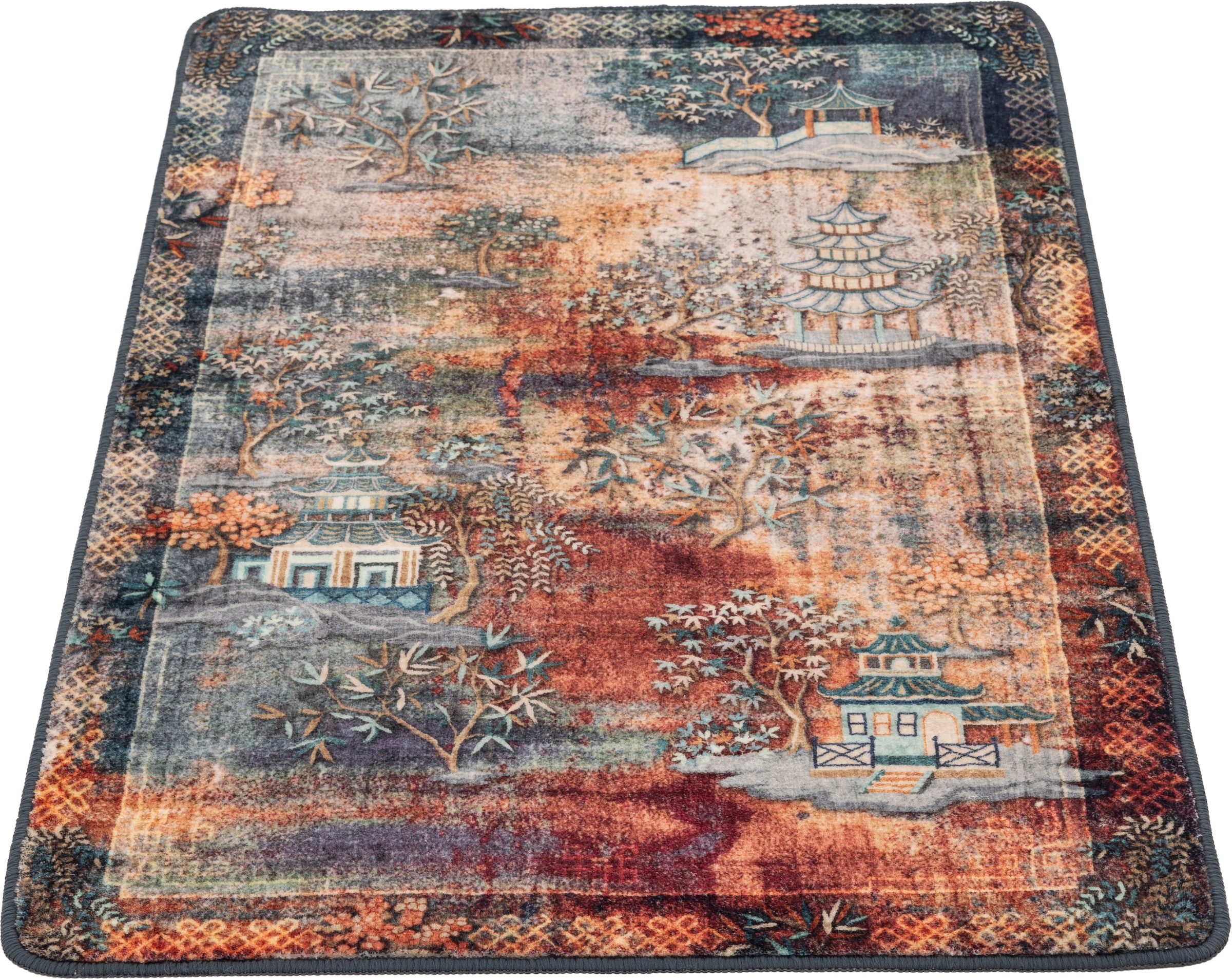 Gino Falcone Tapis de bain »Aquata GF-163, Badvorleger, Badezimmer Teppich« Höhe 5 mm Badteppich, bedruckt, rechteckig