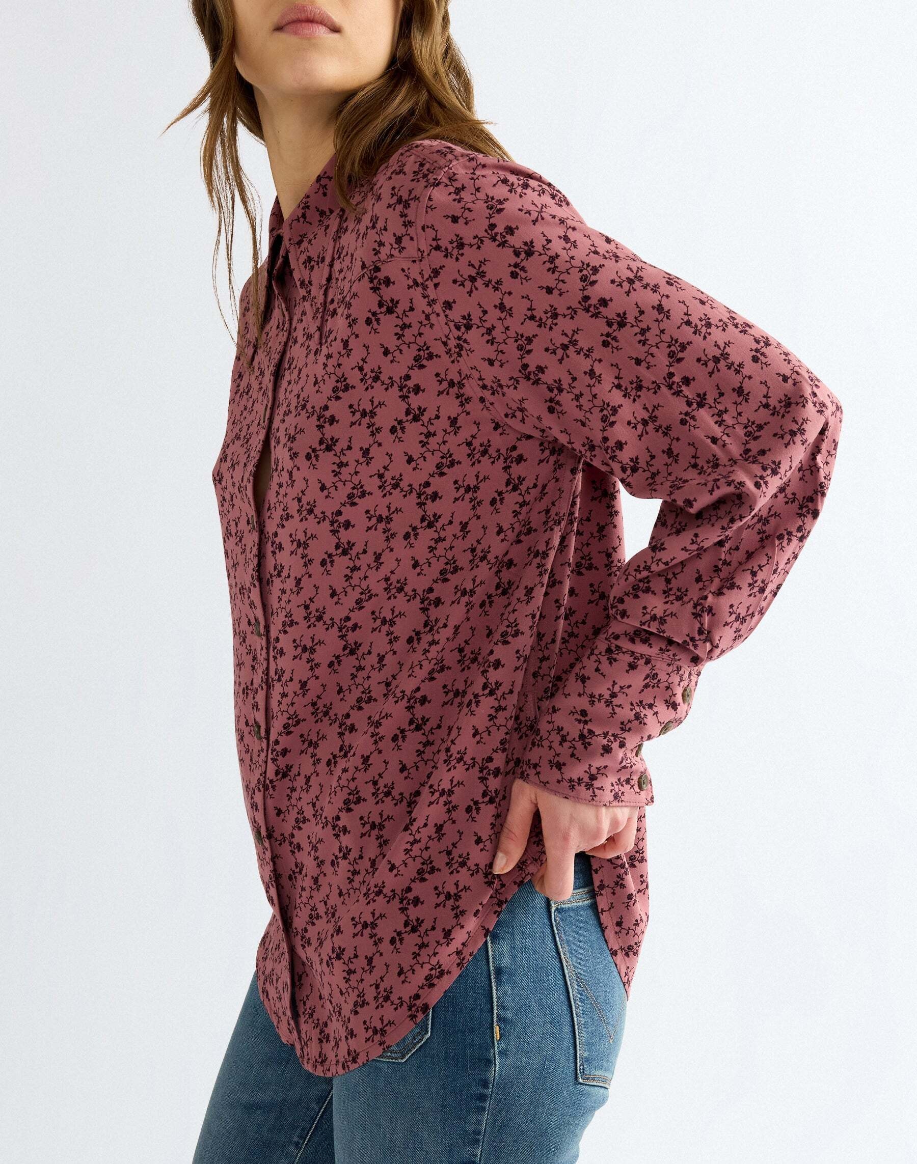 Wrangler Langarmbluse »WRANGLER Langarmbluse Drama Collar«