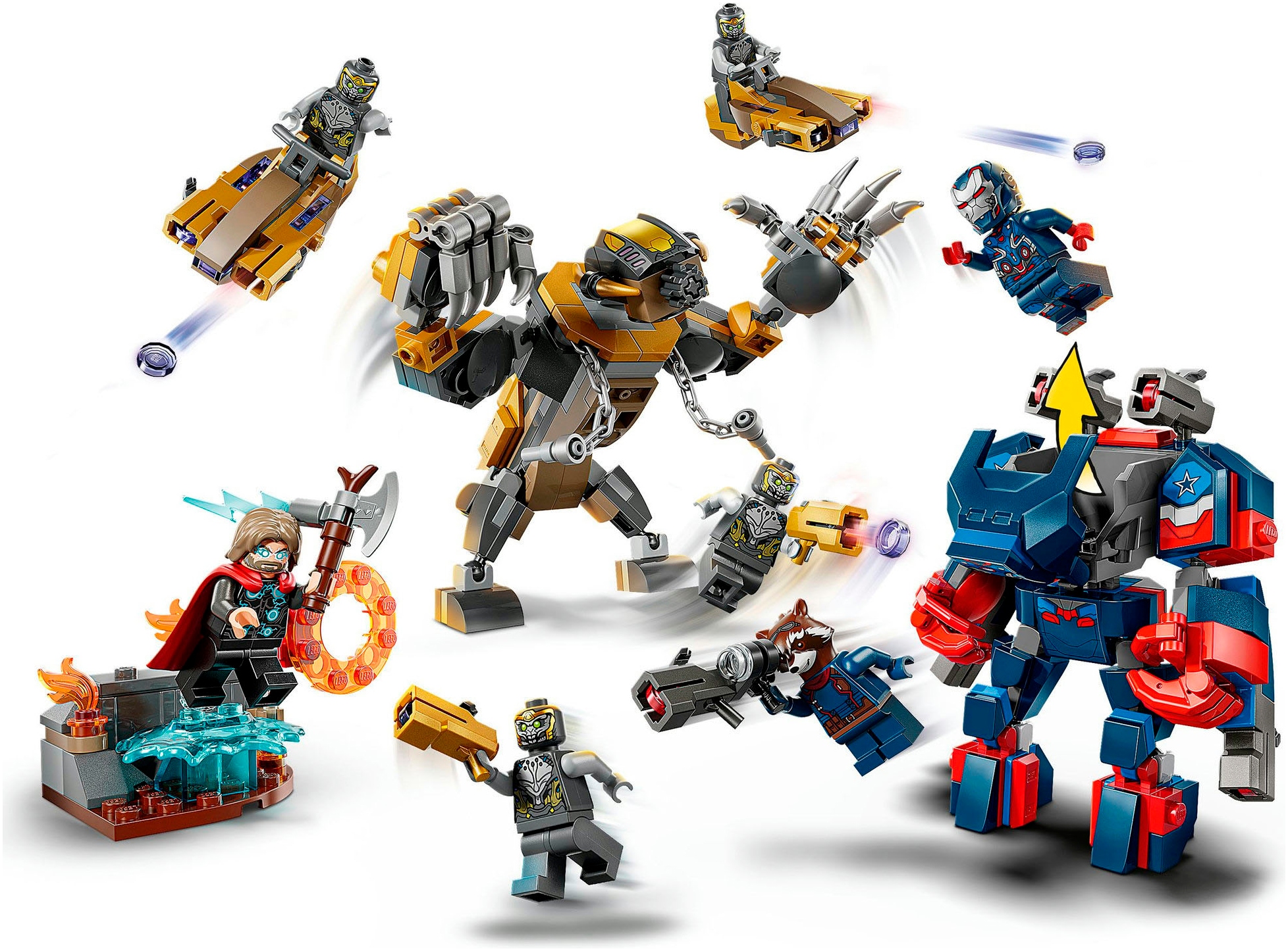 LEGO® Konstruktionsspielsteine »Avengers: Endgame Thor vs. Chitauri (76322), LEGO Super Heroes« Made in Europe