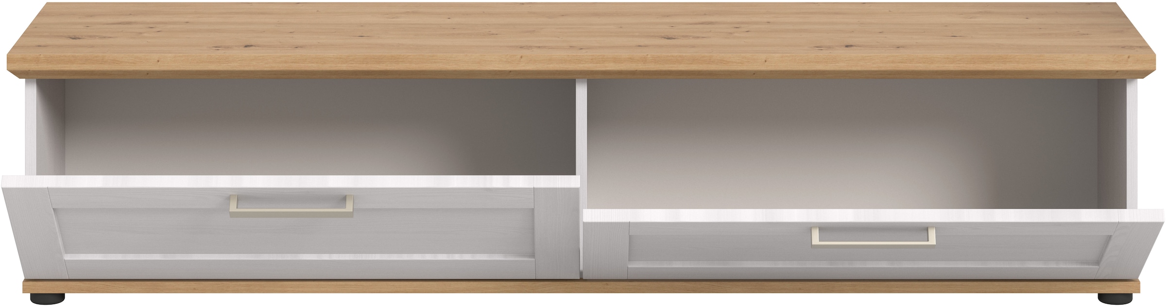 Home affaire Lowboard »Cosenza« Cosenza Lowboard 164 cm, 2 Klappen, 2 Fächer, Wohnzimmer