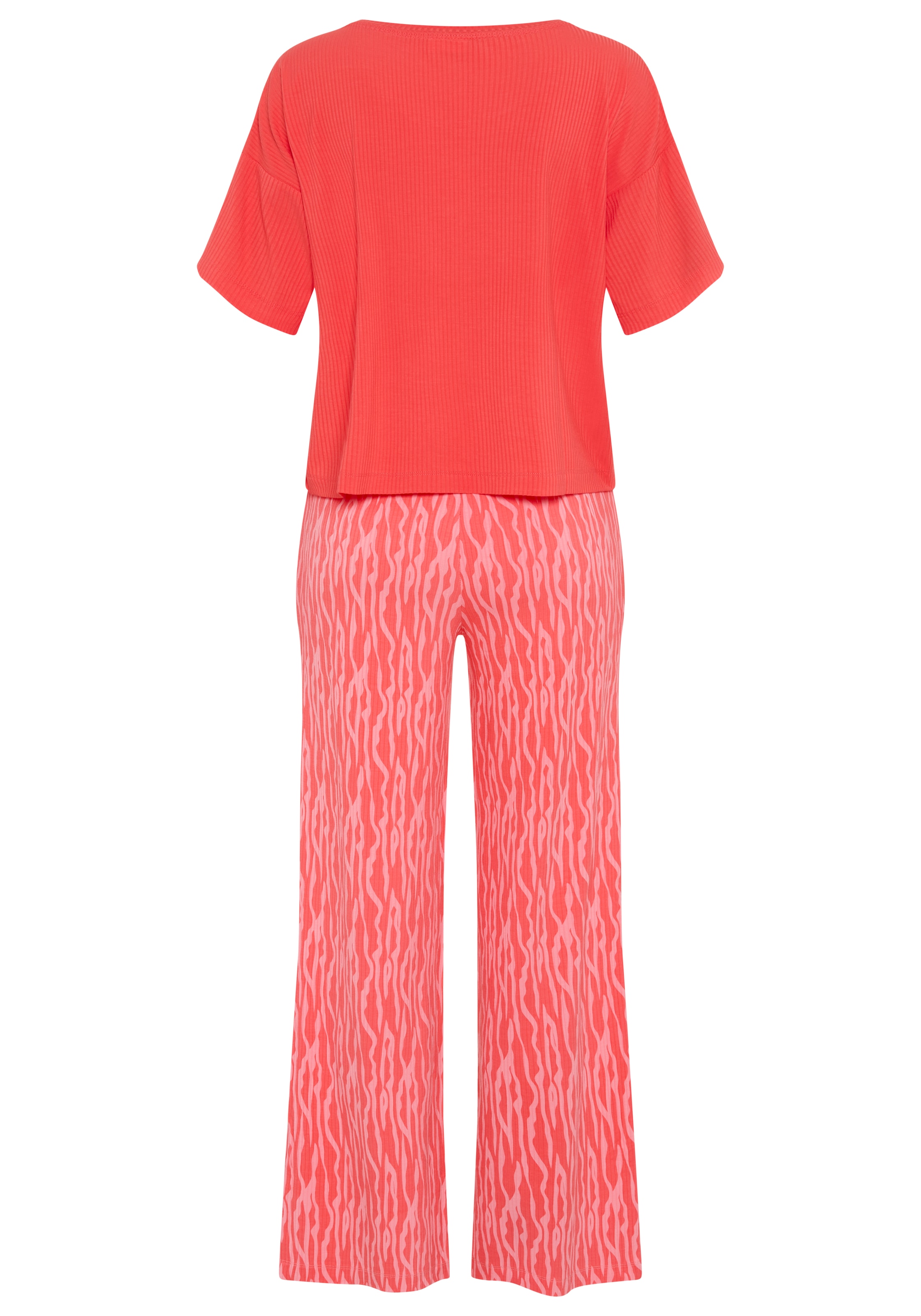 LSCN by LASCANA Pyjama 2 avec petite garniture à boutons décoratifs