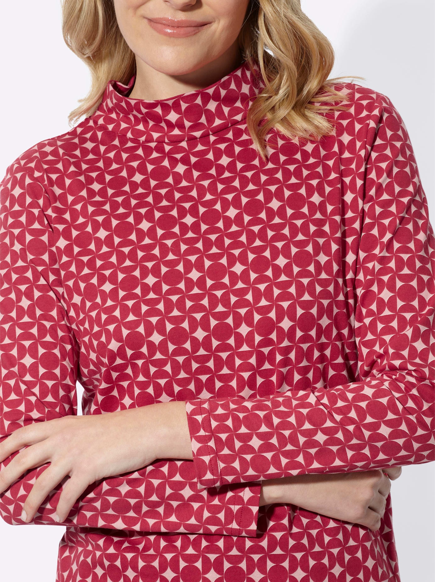 Classic Basics T-shirt à col montant »Langarm-Shirt« 1
