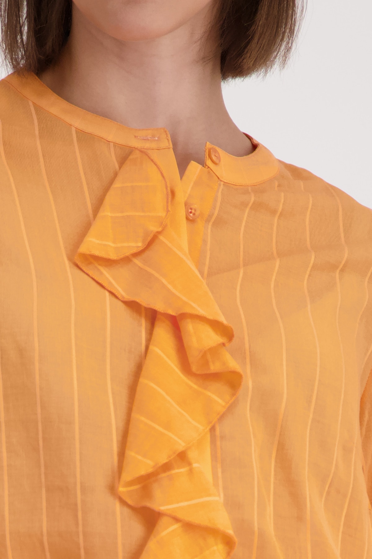 Monari Blouse à manches longues »Streifen + Volants« Regular fit mit Volants