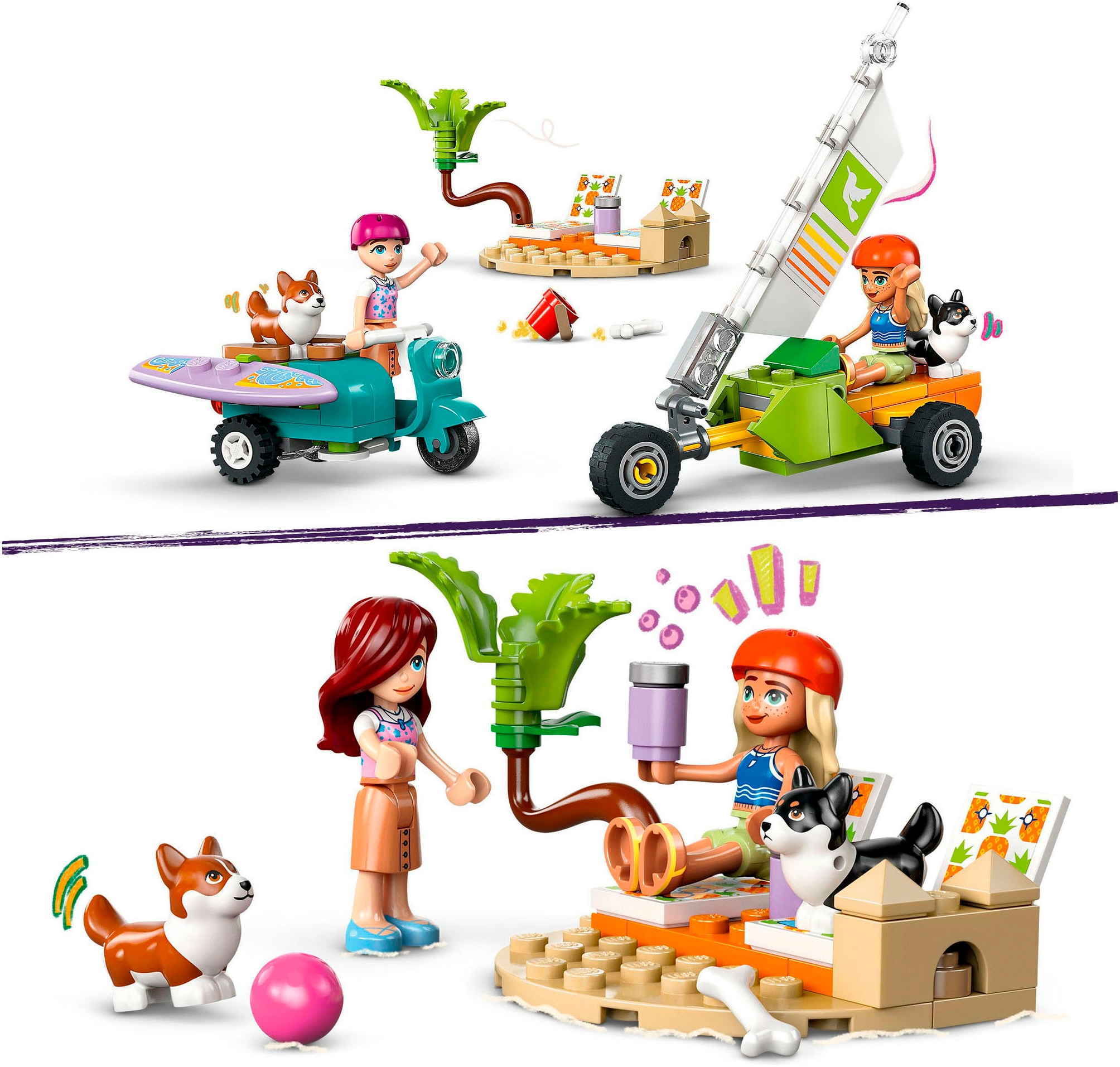 LEGO® Pions de construction »Strandabenteuer mit Hunden (42641), LEGO Friends« Made in Europe