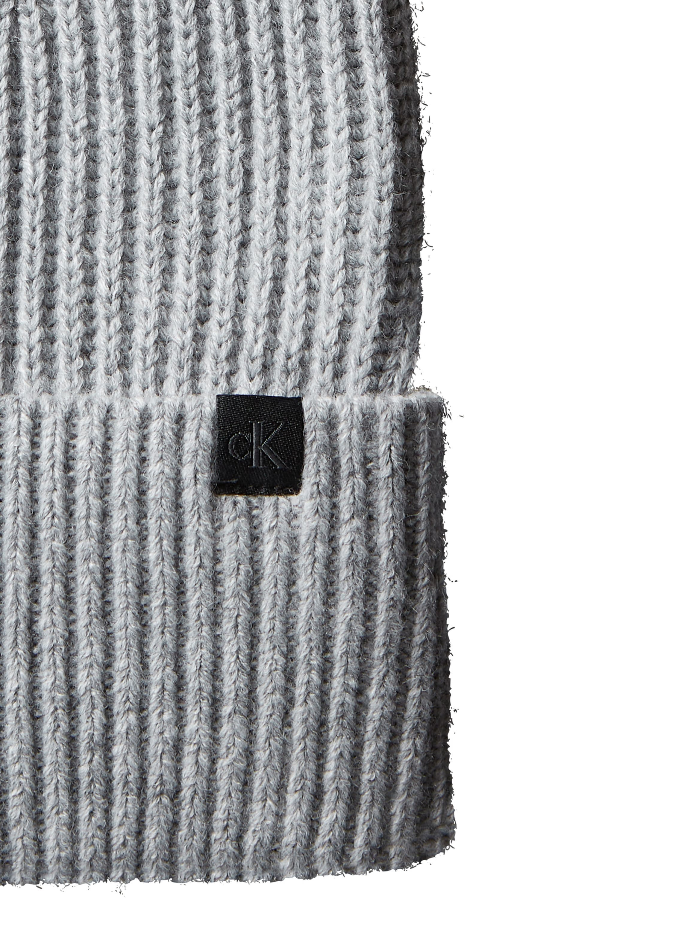 Calvin Klein Jeans Beanie »Monogram Rib Beanie« mit Logopatch