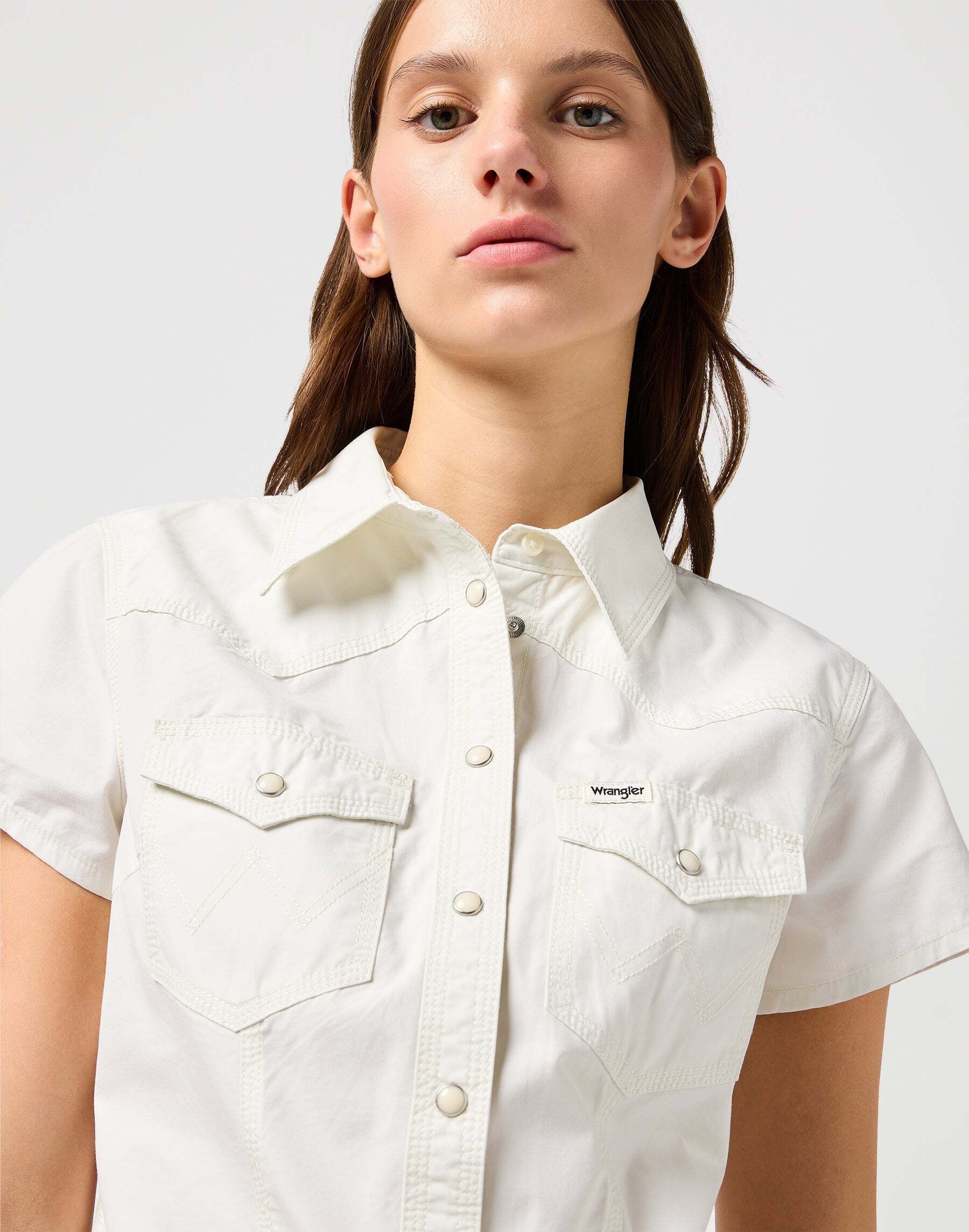 Wrangler Blouse à manches courtes »WRANGLER Kurzarmhemd Shrunken Shirt«
