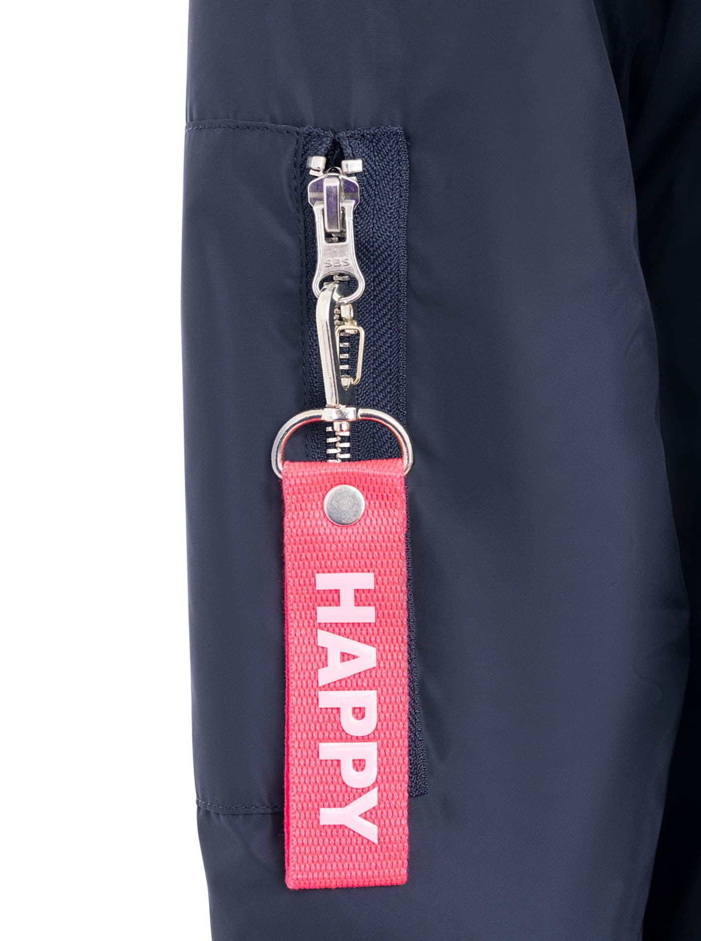 Zwillingsherz Bomberjacke »"Happy"« ohne Kapuze verdeckter Reissveschluss, Taschen