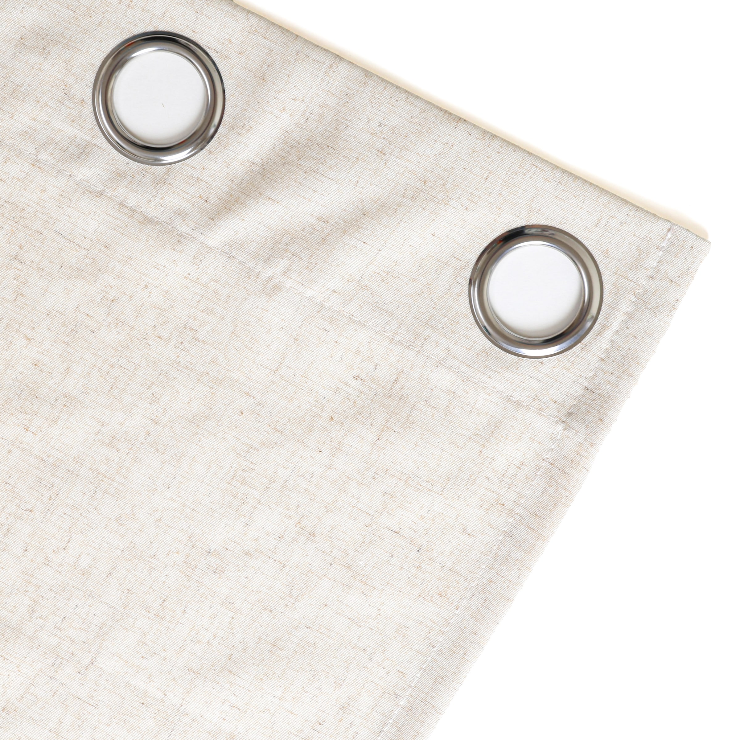 my home Gardine »Rudy« Ösen 2 Stk. tlg. Halbtransparent, Leinenlook, Polyester-Leinen-Mischung, 2er Set,