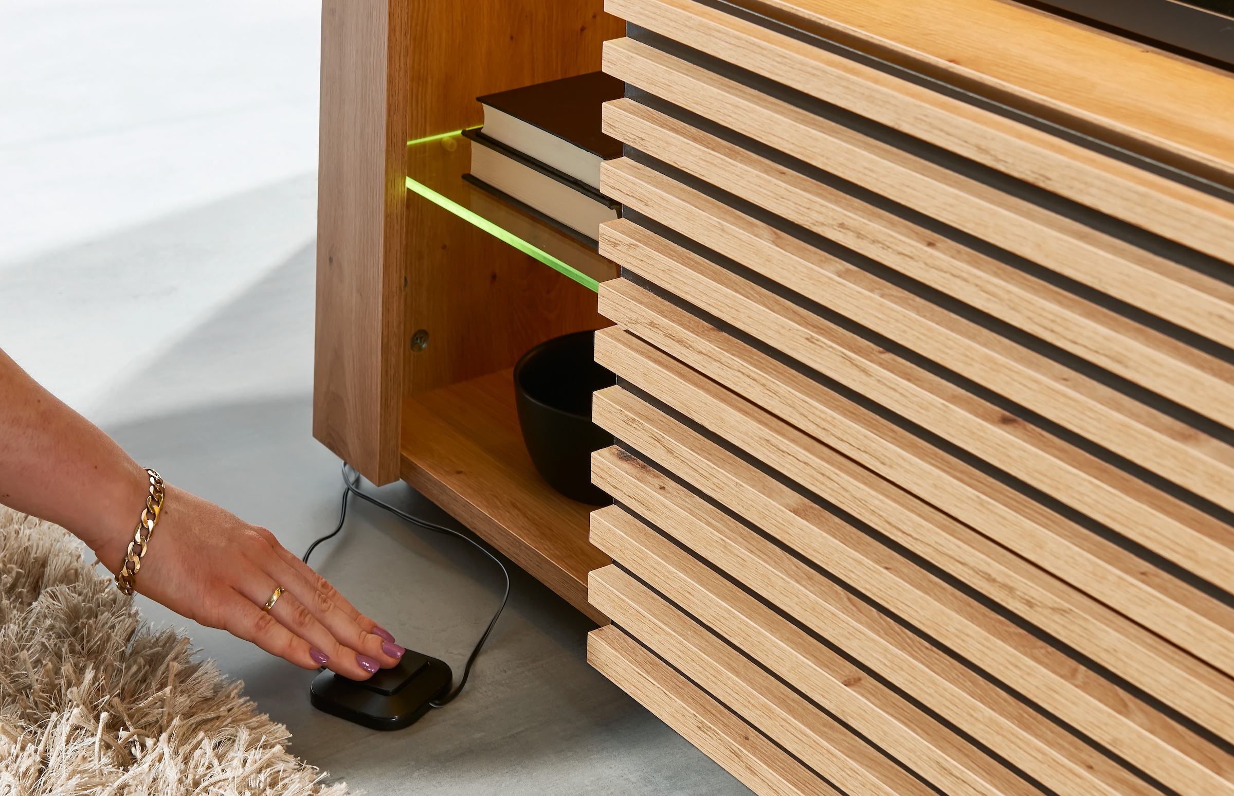 Stolkom Meuble TV »Goal TV Lowboard, B/H/T 179x67x 44 cm« 1 cuis tlg. %RESET$