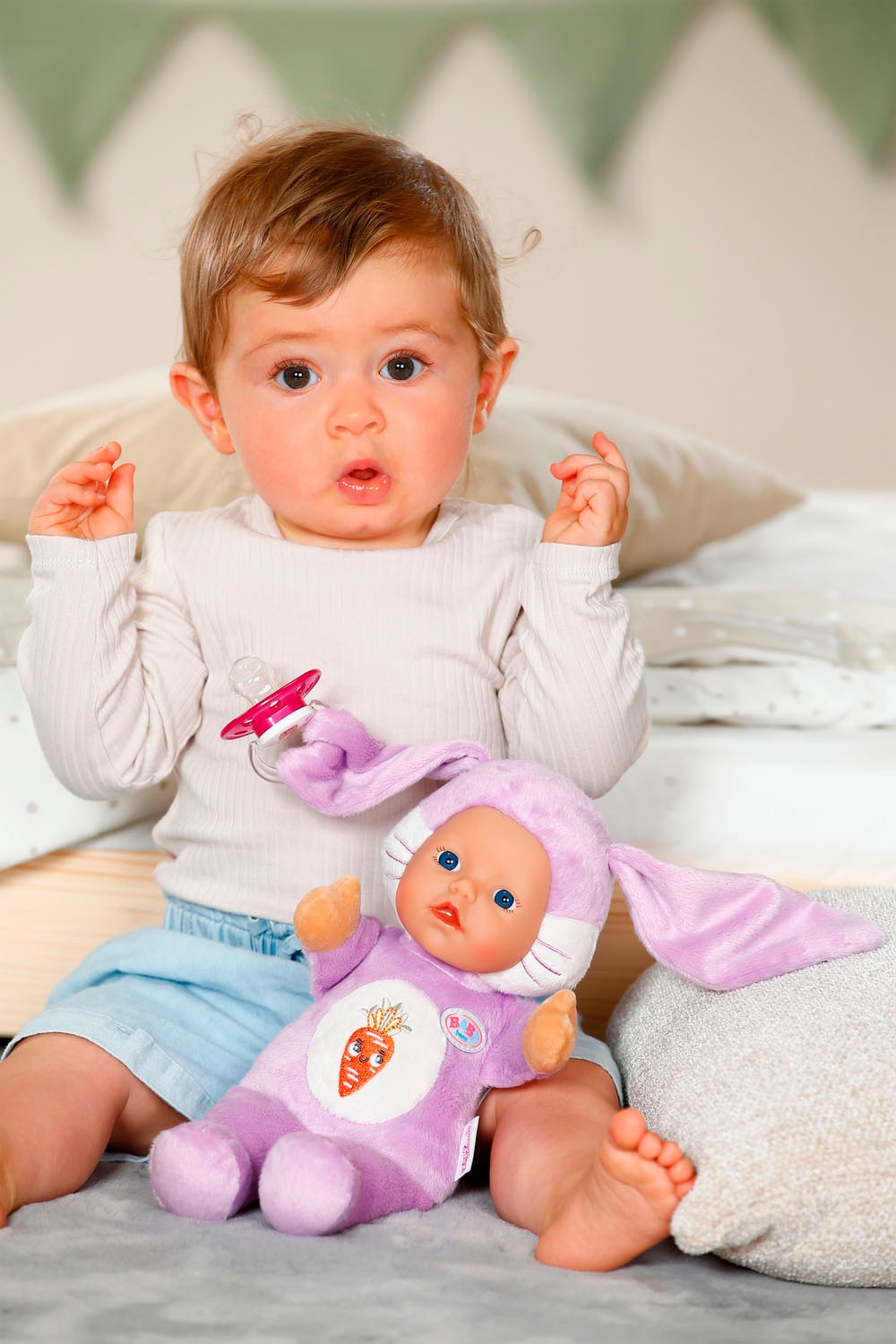 Baby Born Figurine en peluche »BABY born for babies, Funny Hase 26 cm«