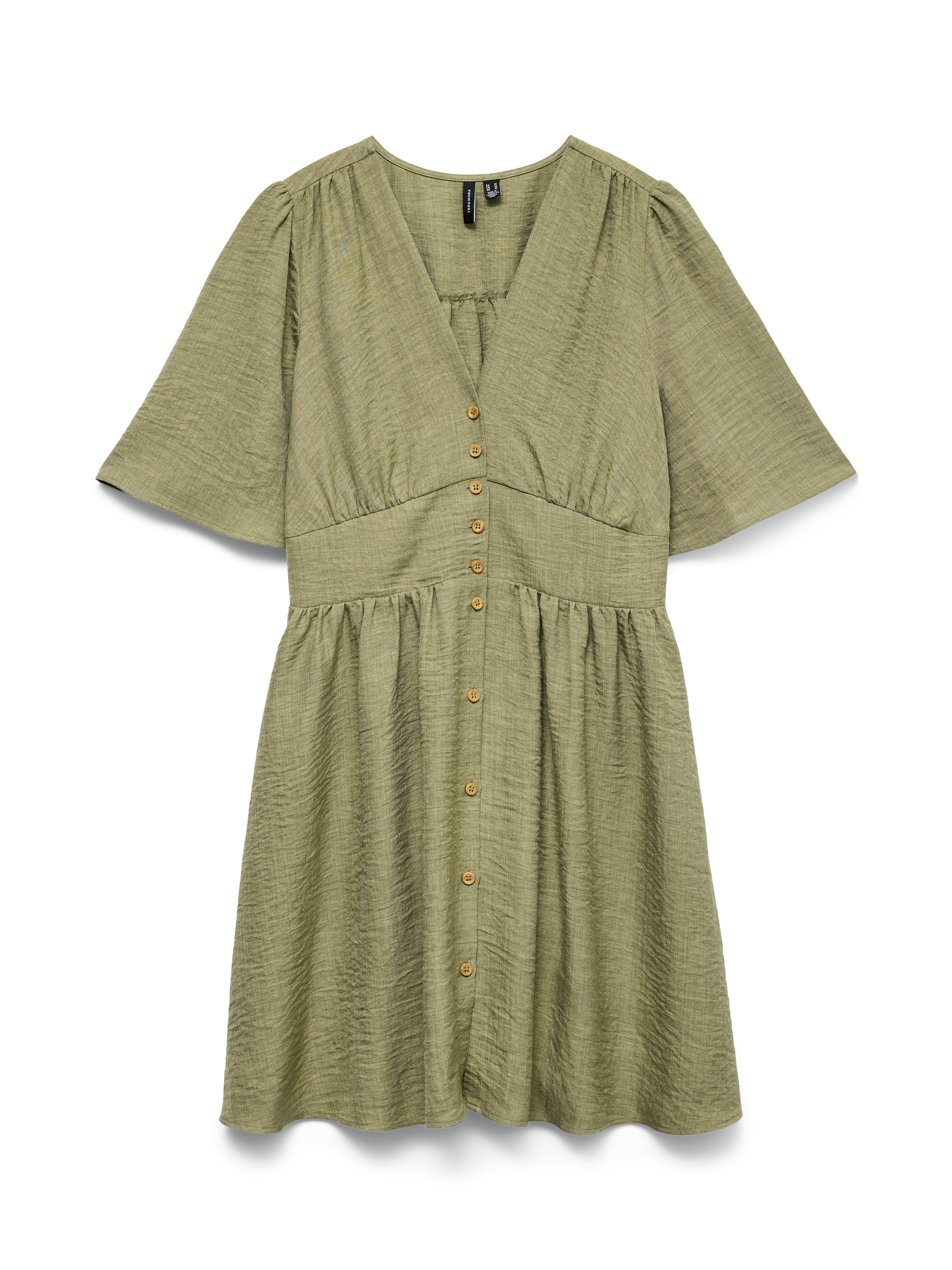 Vero Moda Mini-robe »VMMELANEY 2/4 SHORT DRESS WVN NOOS« Sommerkleid, Kunsfaser, taillierte Form