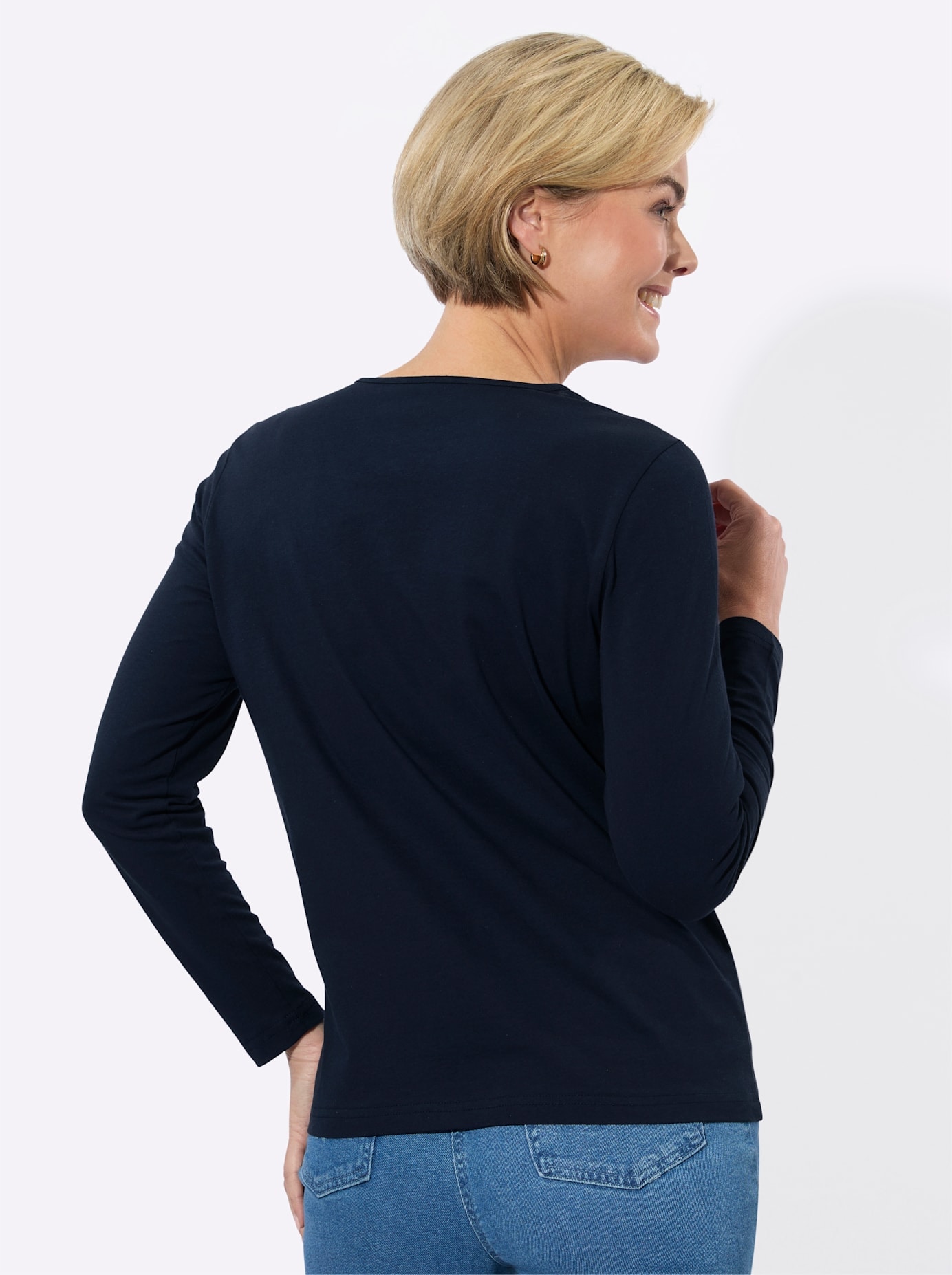 Classic Basics T-shirt en V »V-Shirt« 1