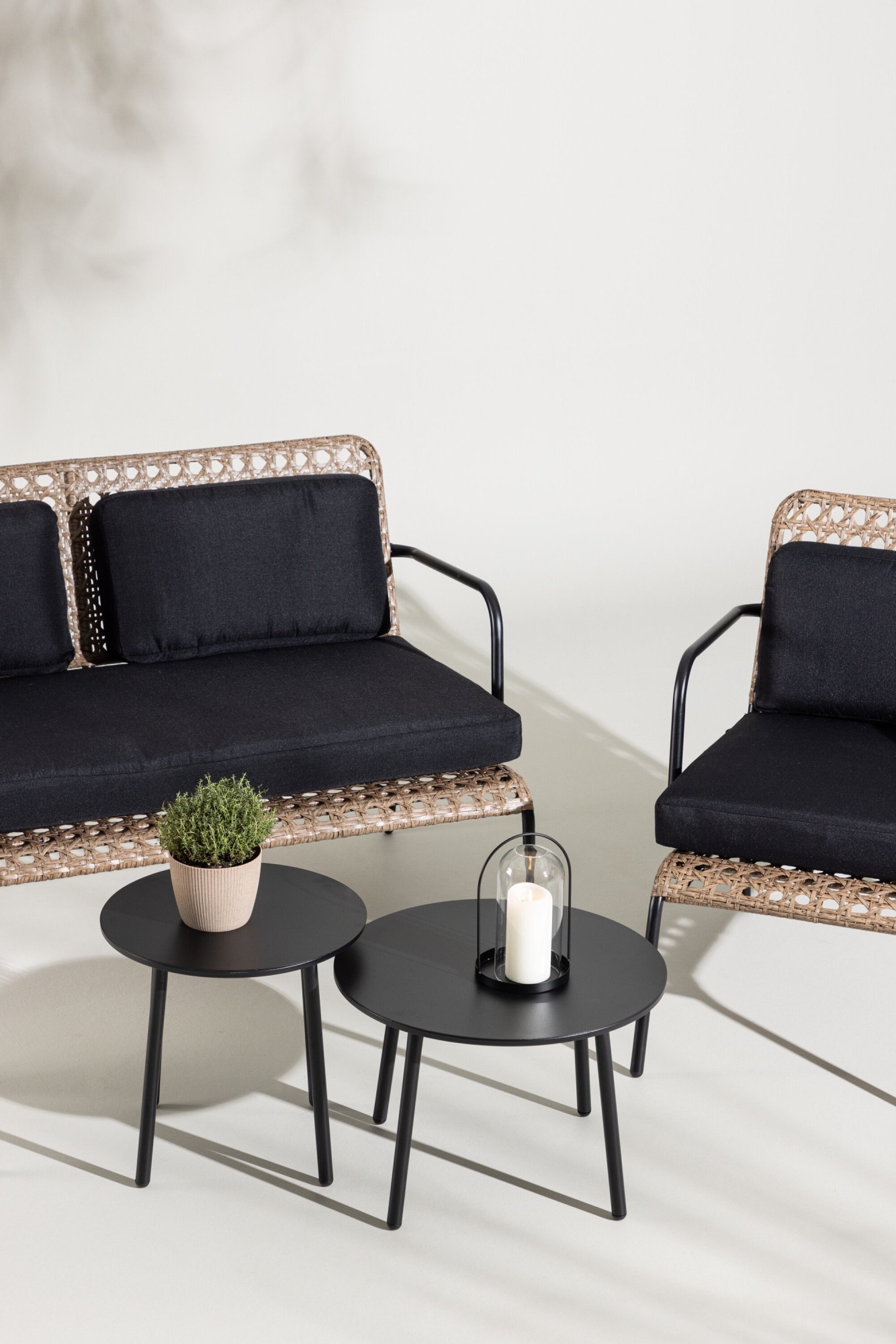 Venture Home Gartenlounge-Set »Paola, grosszügiges Outdoor-Set für hohen Sitzkomfort« 5 tlg. Loungemöbel rund, Stoffbezug, angenehm, wetterfest