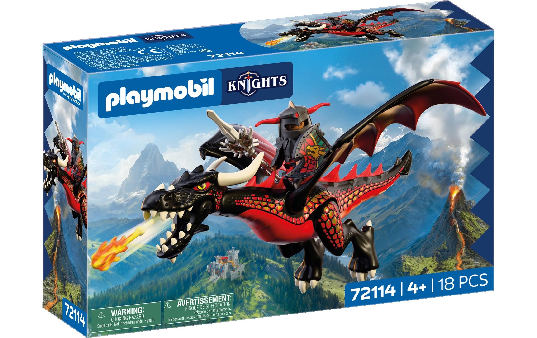 Playmobil® Konstruktions-Spielset »Schwarzer Drache (72114), Knights« Made in Europe