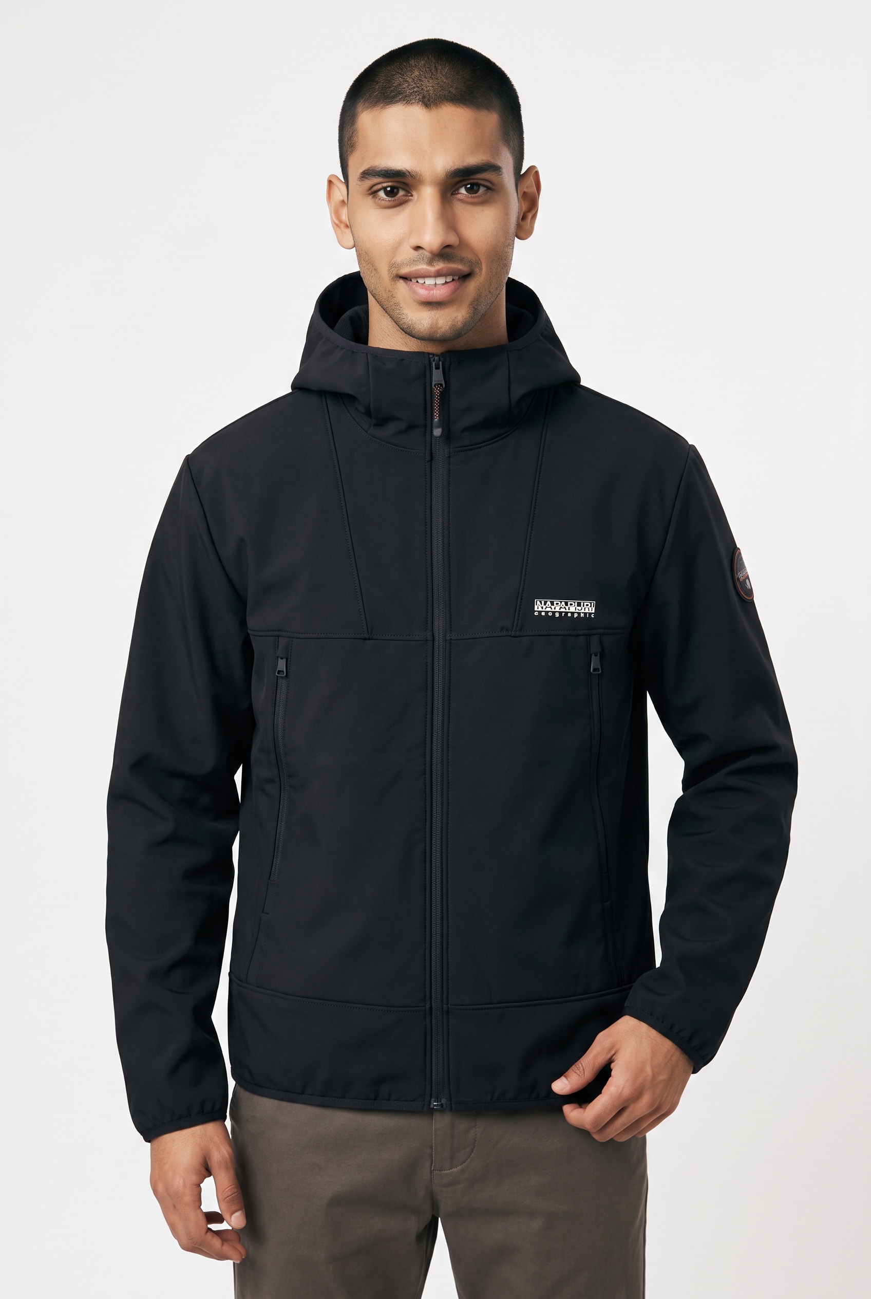 Napapijri Veste softshell »BIOIS« avec capuche avec capuche, coupe normale