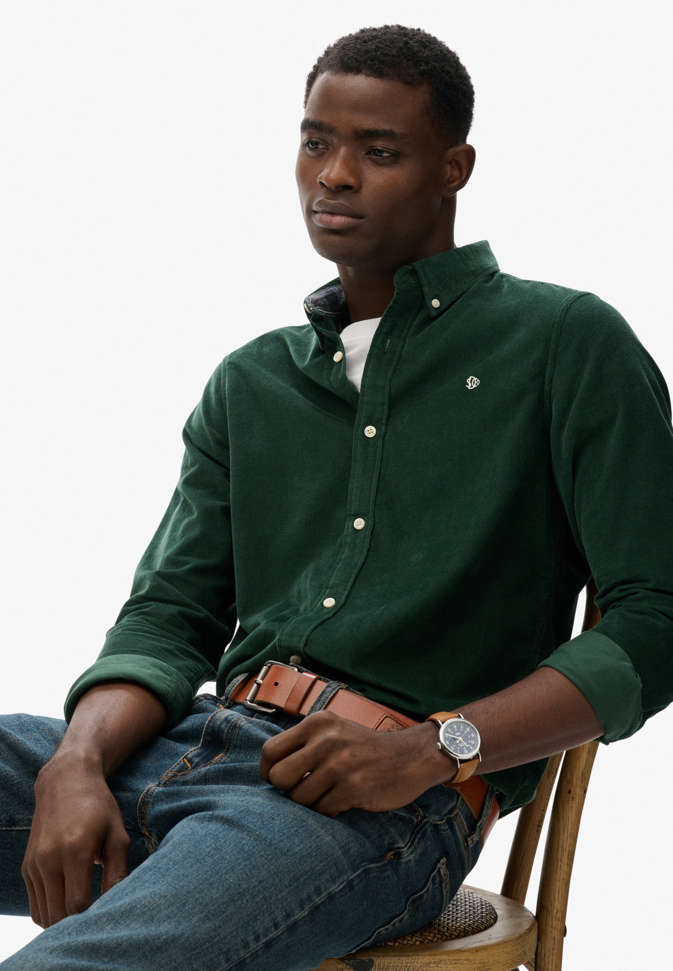 Superdry Langarmhemd »CLASSIC NEEDLE CORD SHIRT«
