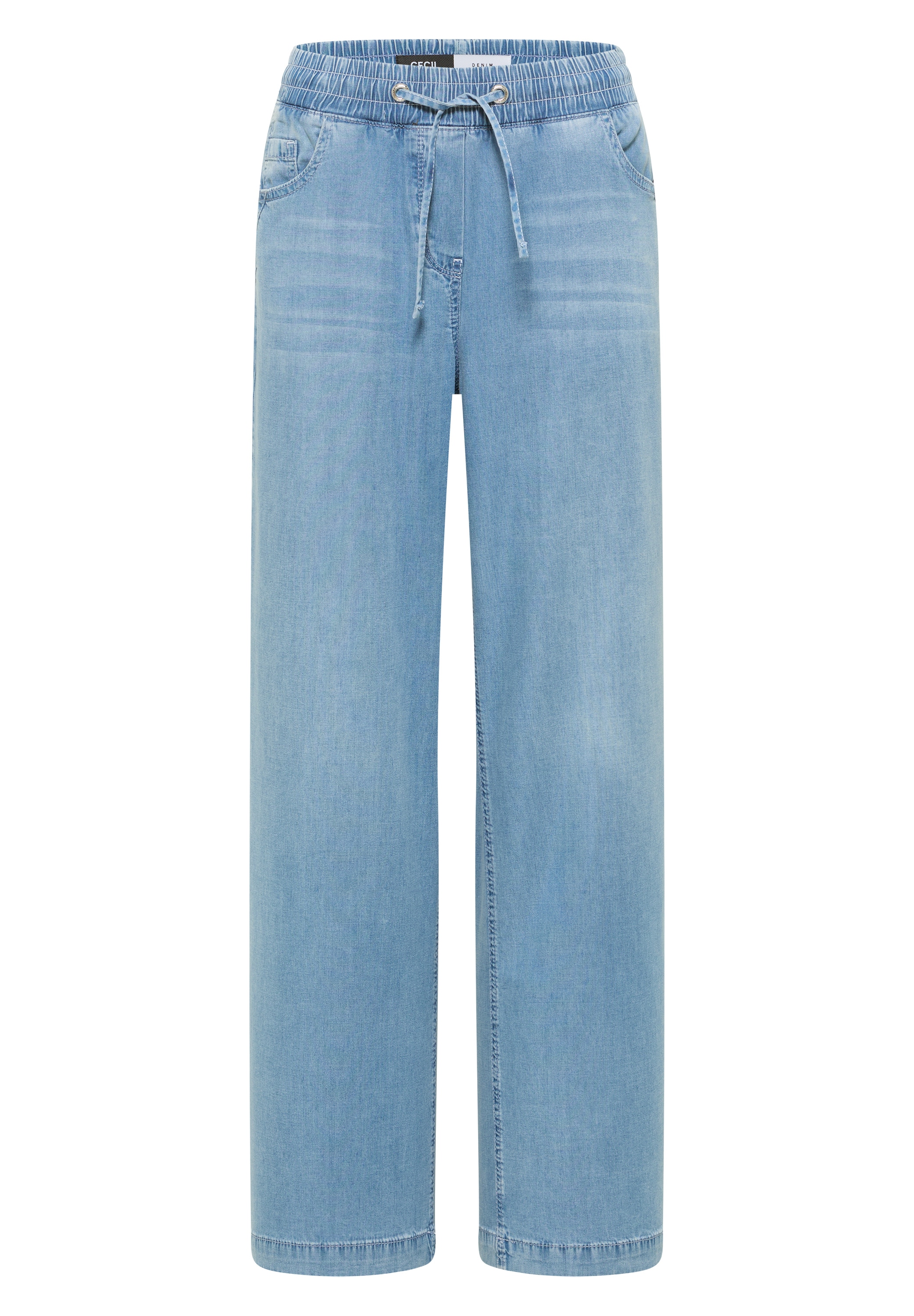 Cecil Loose-fit-Jeans »Style Neele« mit elastischem Bund und Kordelzug